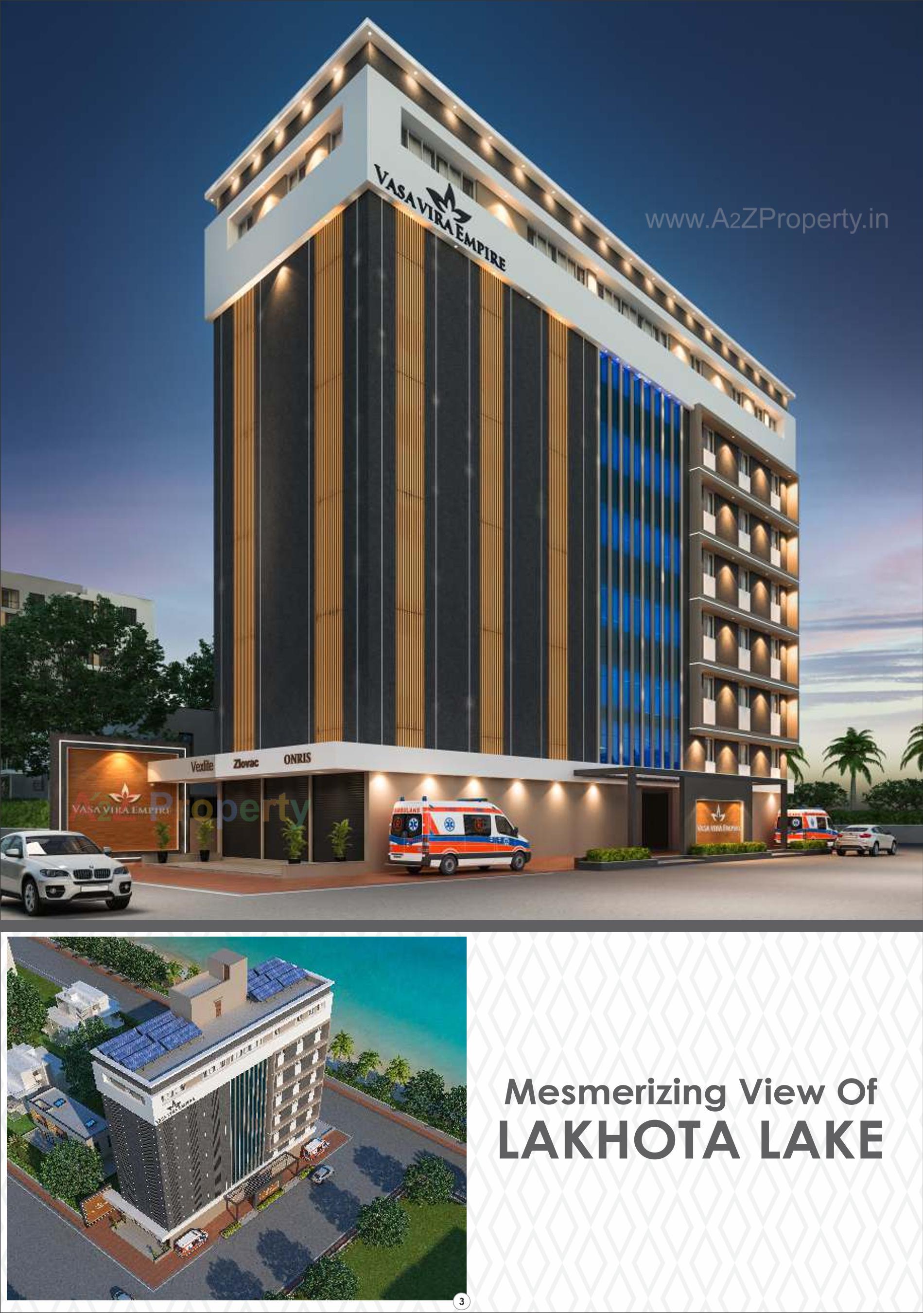 3D Elevation of real estate project Vasa Vira Empire located at Jamnagar, Jamnagar, Gujarat