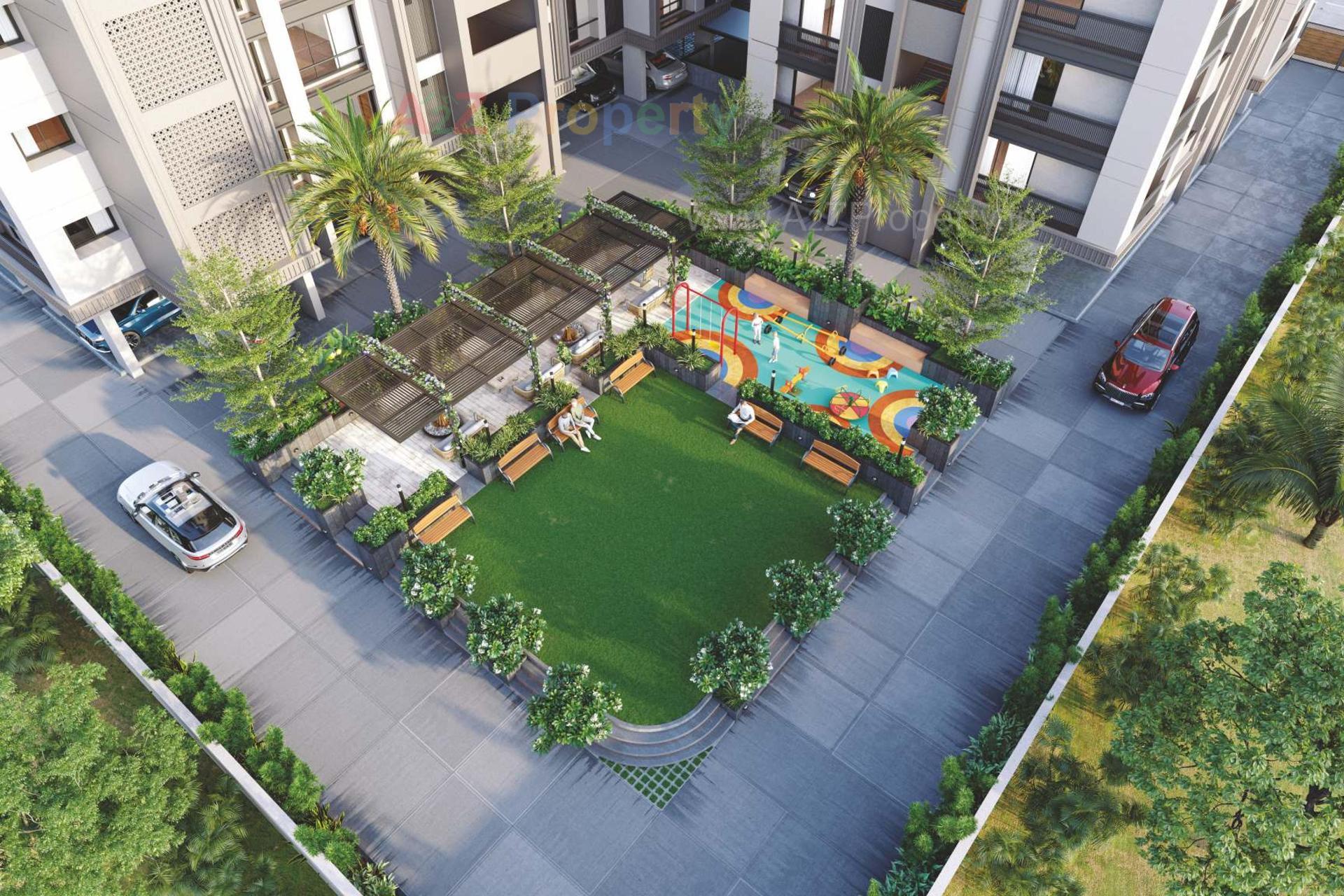 3D Elevation of real estate project Vision Heights located at Jamnagar, Jamnagar, Gujarat