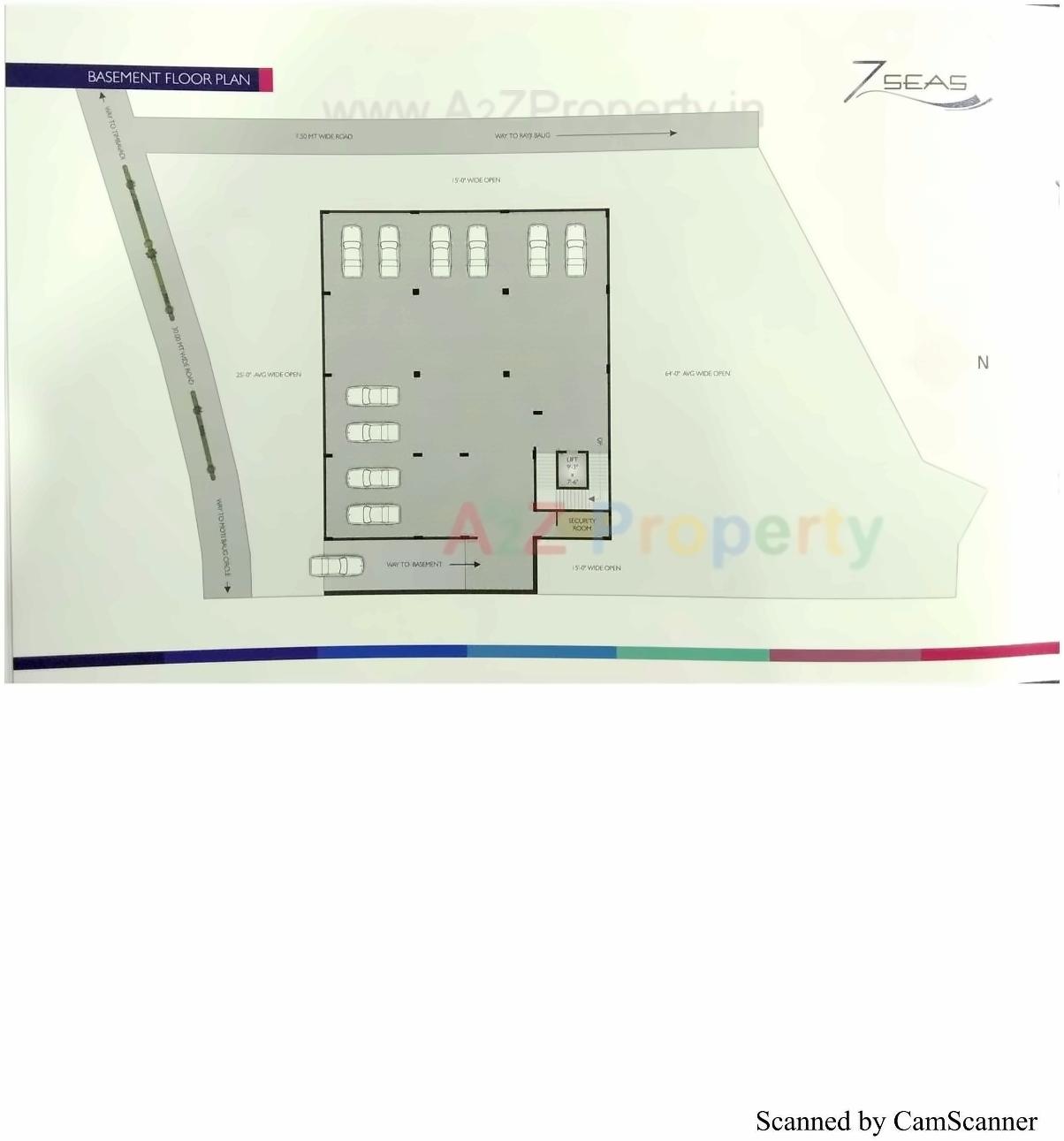 Layout of real estate project 7 Seas located at Junagadh, Junagadh, Gujarat