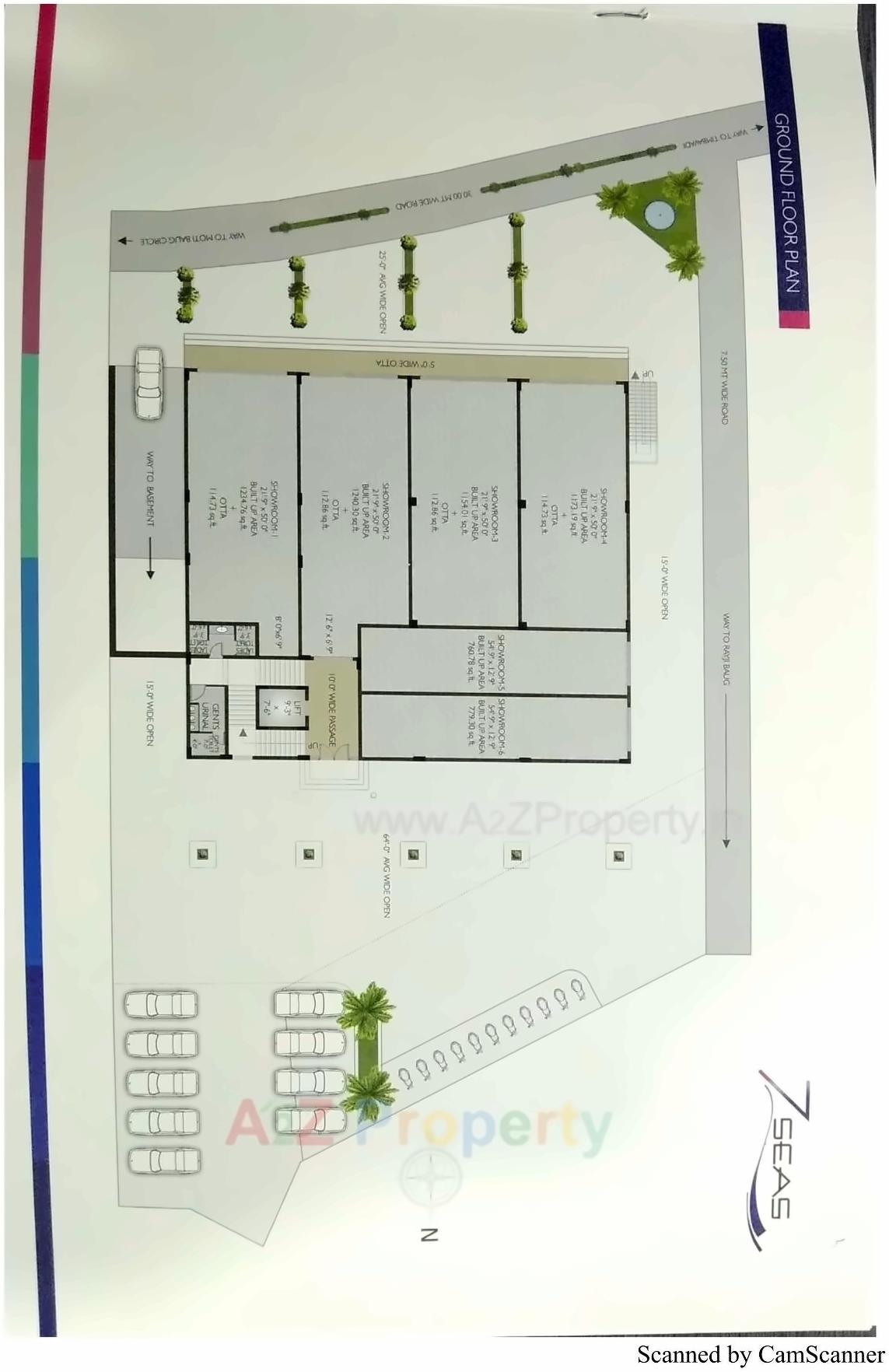 Layout of real estate project 7 Seas located at Junagadh, Junagadh, Gujarat