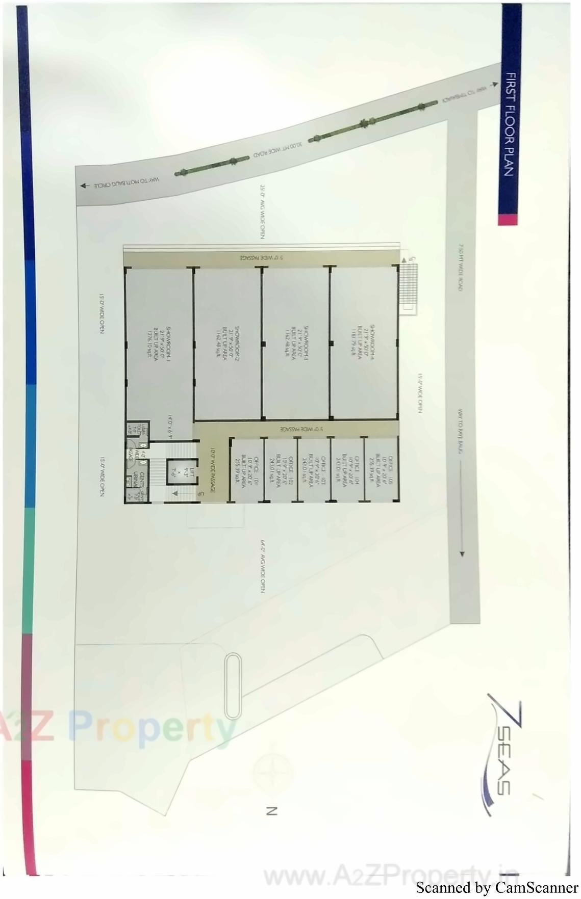 Layout of real estate project 7 Seas located at Junagadh, Junagadh, Gujarat