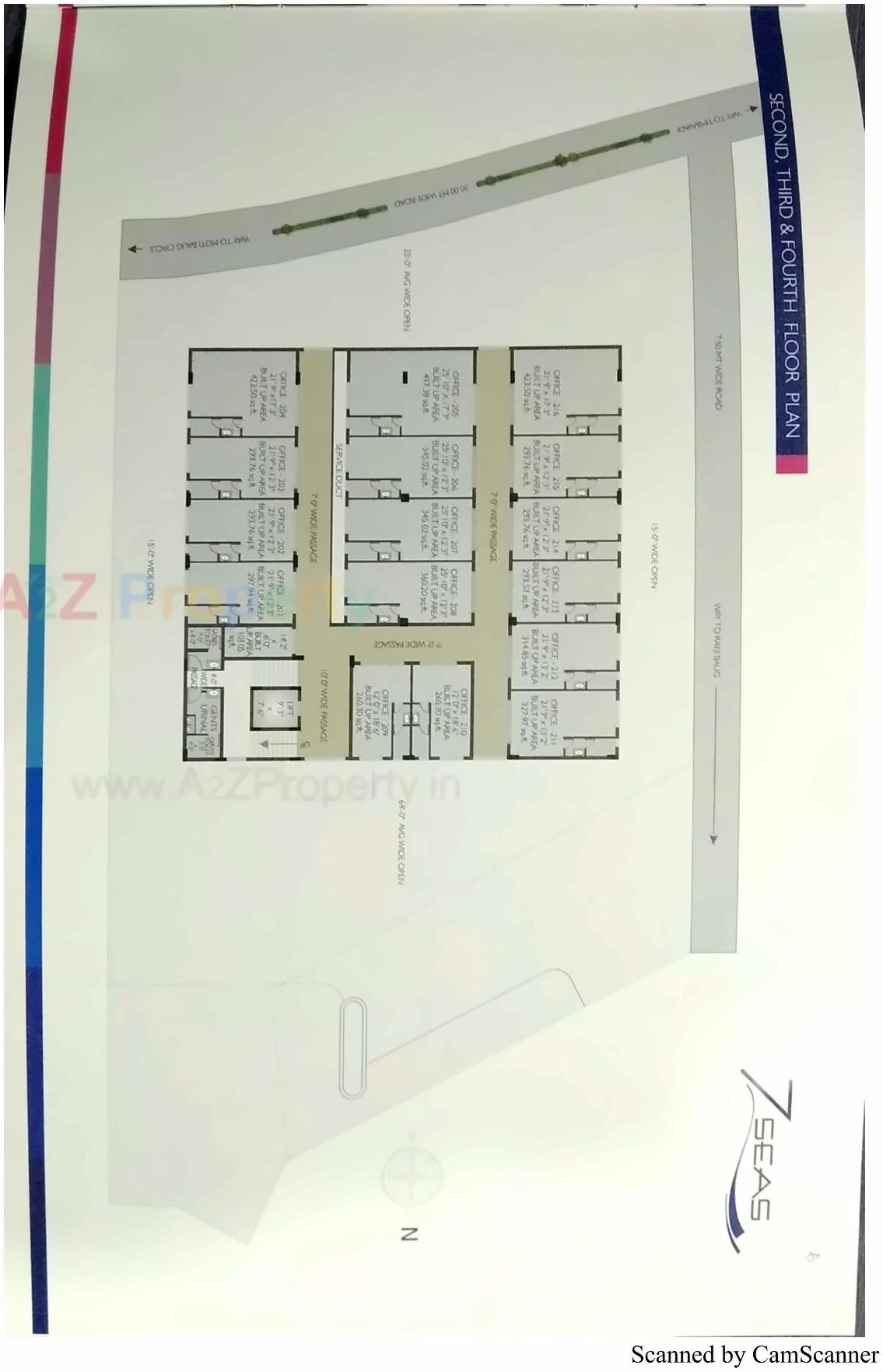 Layout of real estate project 7 Seas located at Junagadh, Junagadh, Gujarat