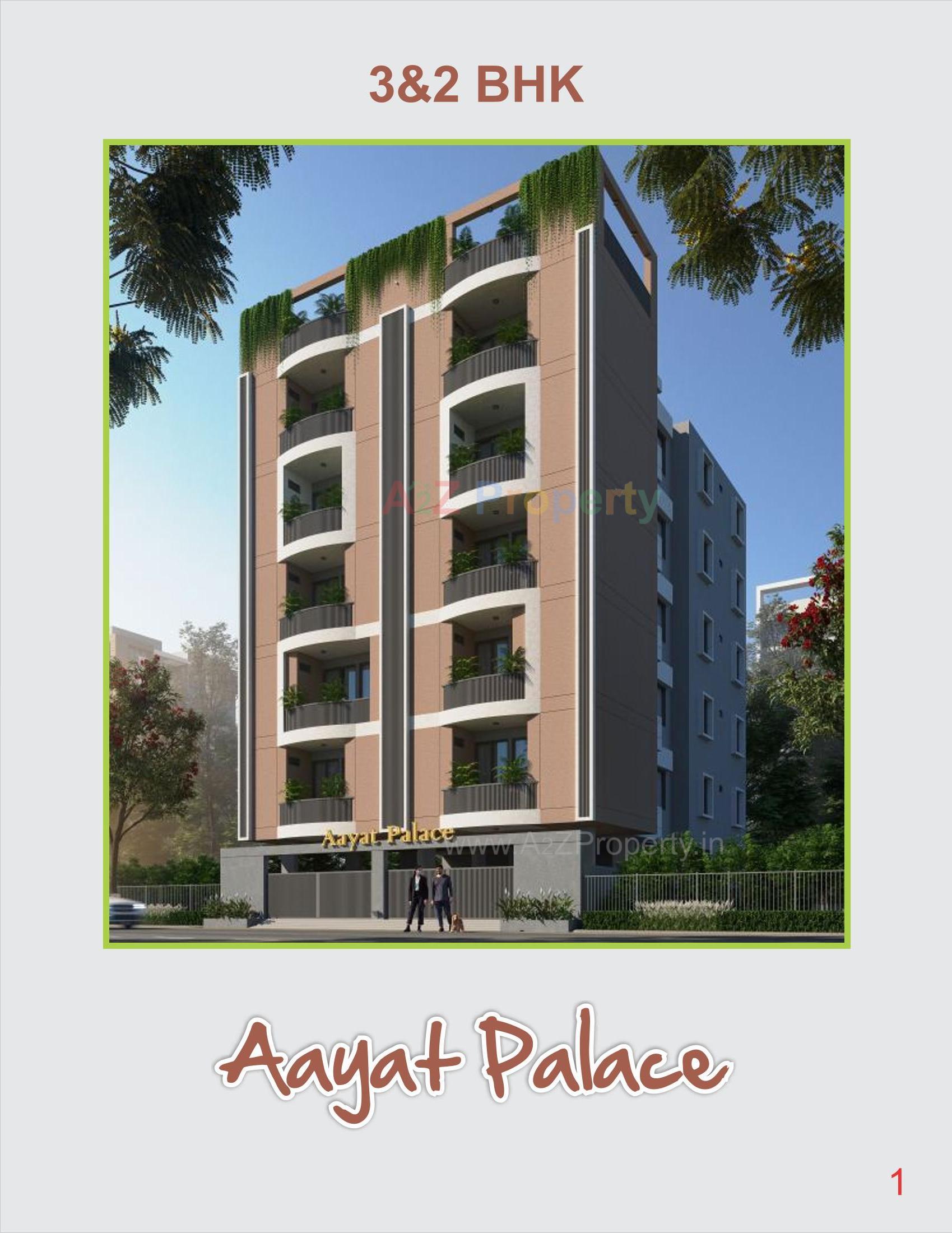 3D Elevation of real estate project Aayat Palace located at Junagadh, Junagadh, Gujarat