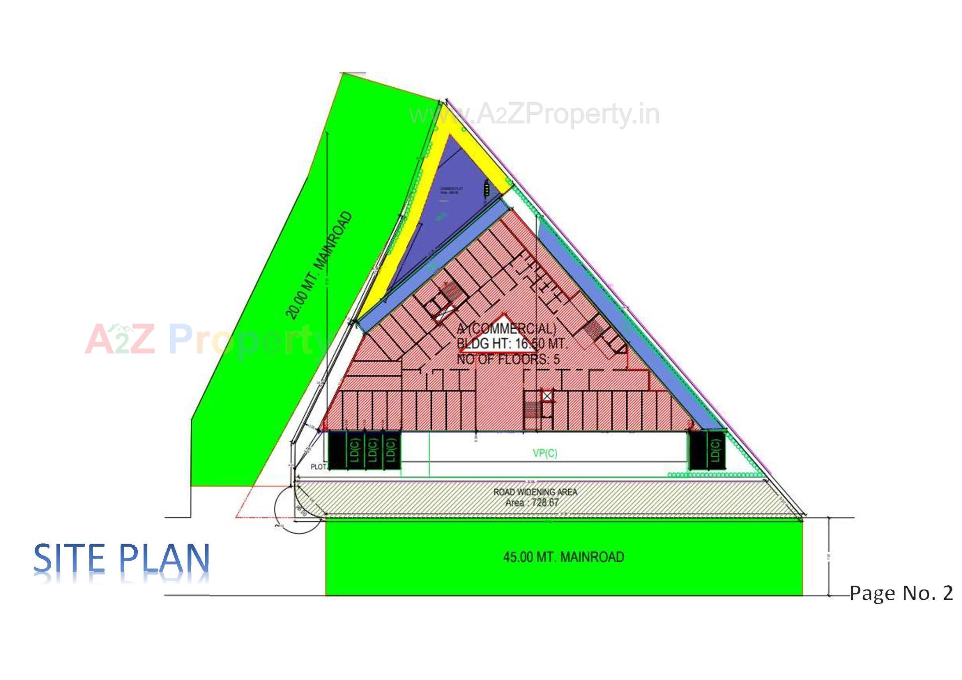 Layout of real estate project Akshar Arya located at Khamdroal, Junagadh, Gujarat