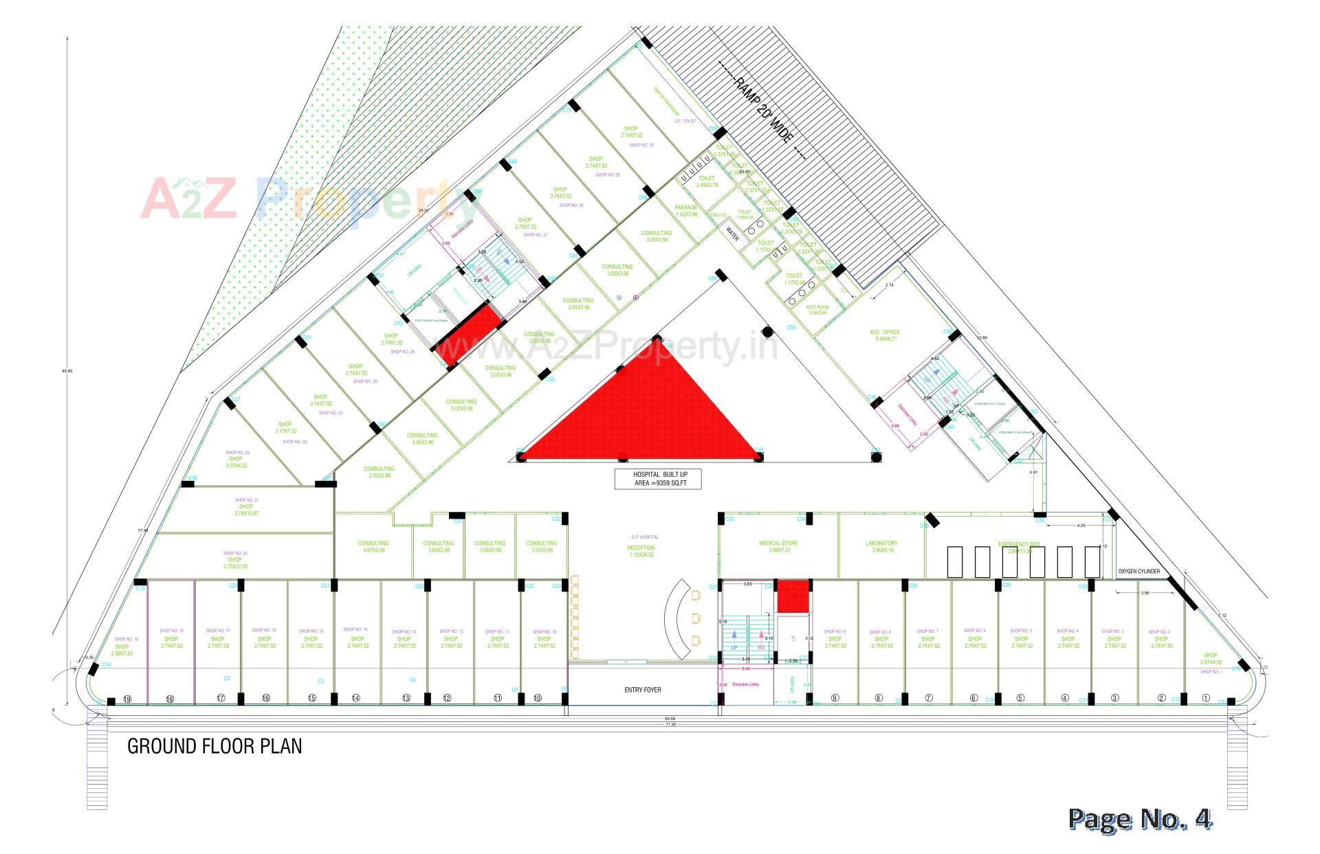 Layout of real estate project Akshar Arya located at Khamdroal, Junagadh, Gujarat