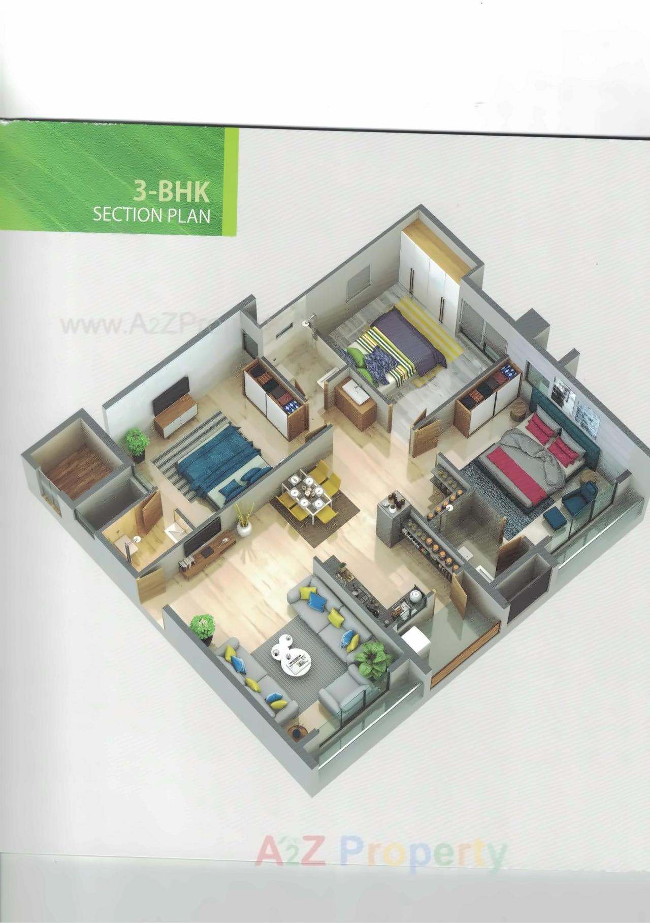 Layout of real estate project Akshar Avenue located at Junagadh, Junagadh, Gujarat