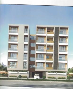 Elevation of real estate project Akshar Avenue located at Junagadh, Junagadh, Gujarat