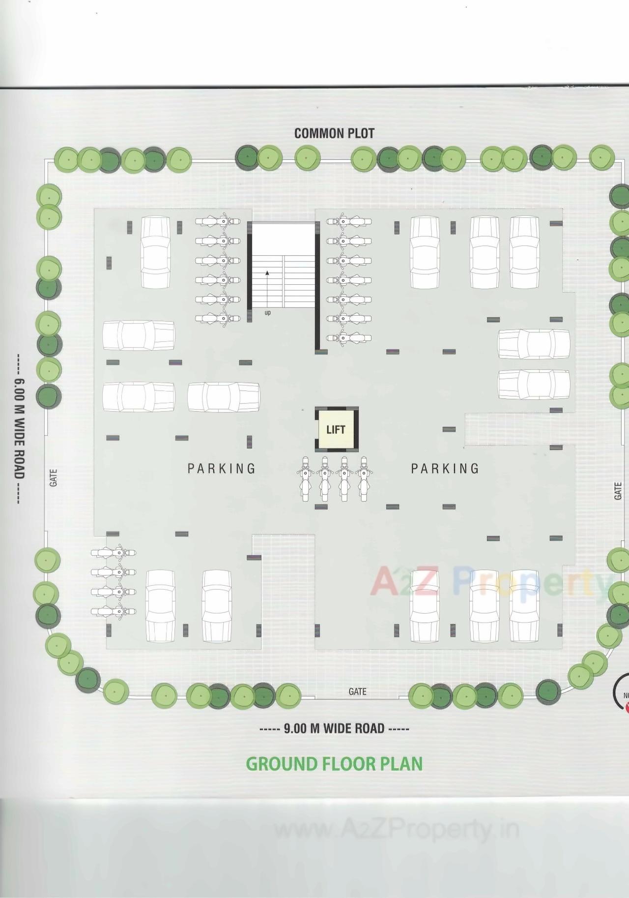 Layout of real estate project Akshar Avenue located at Junagadh, Junagadh, Gujarat