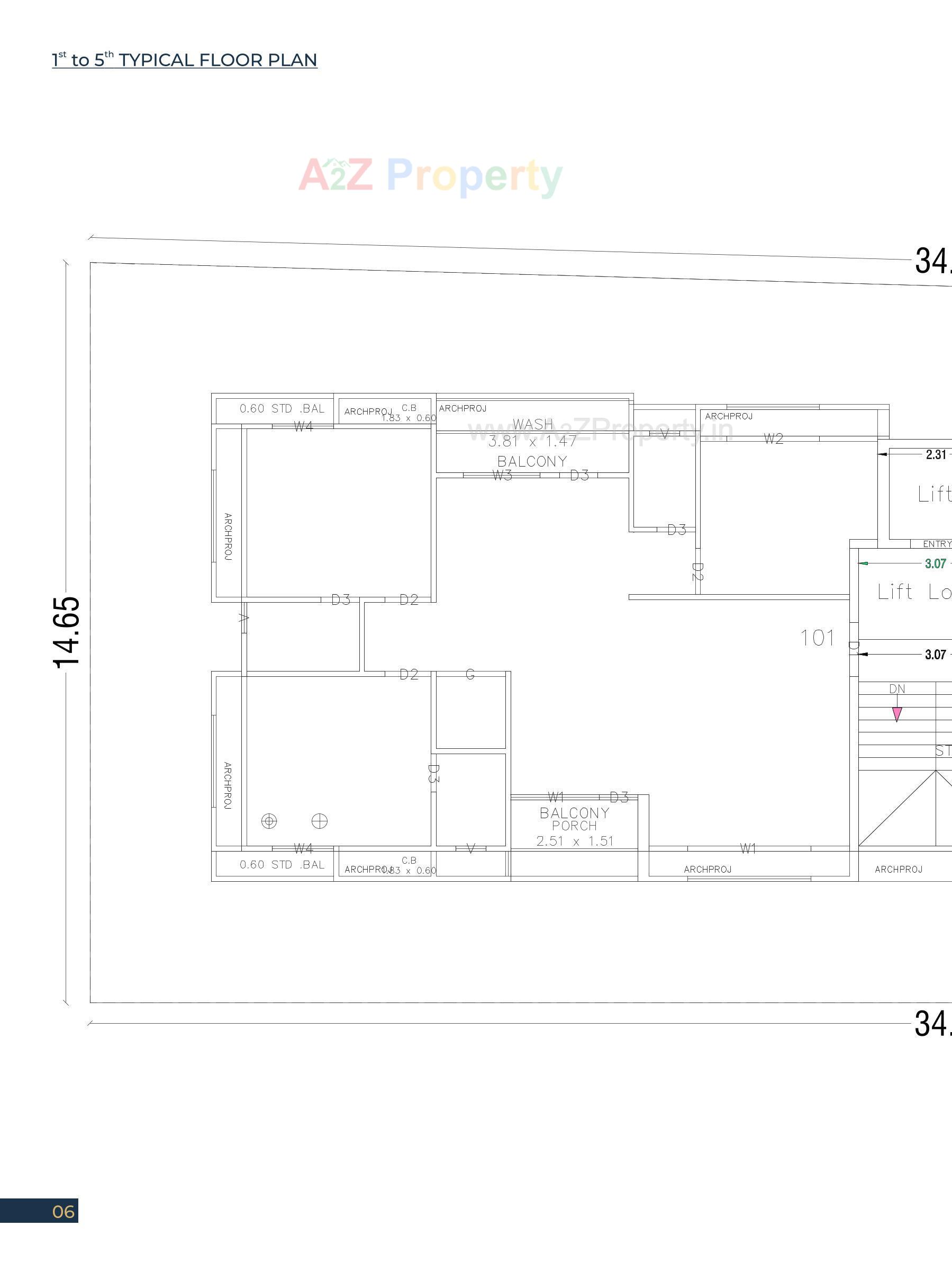 Layout of real estate project Akshar Highland located at Junagadh, Junagadh, Gujarat