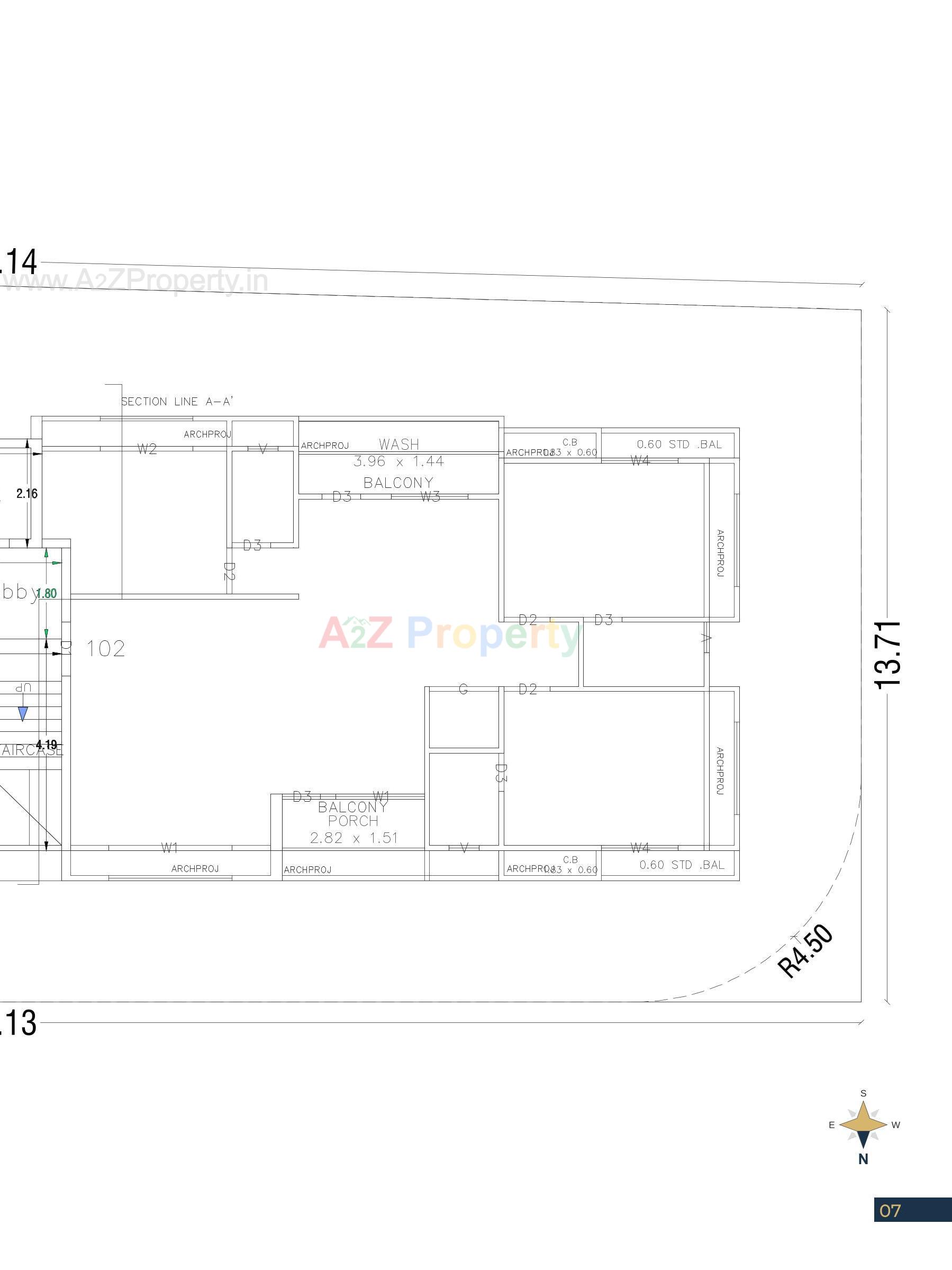 Layout of real estate project Akshar Highland located at Junagadh, Junagadh, Gujarat