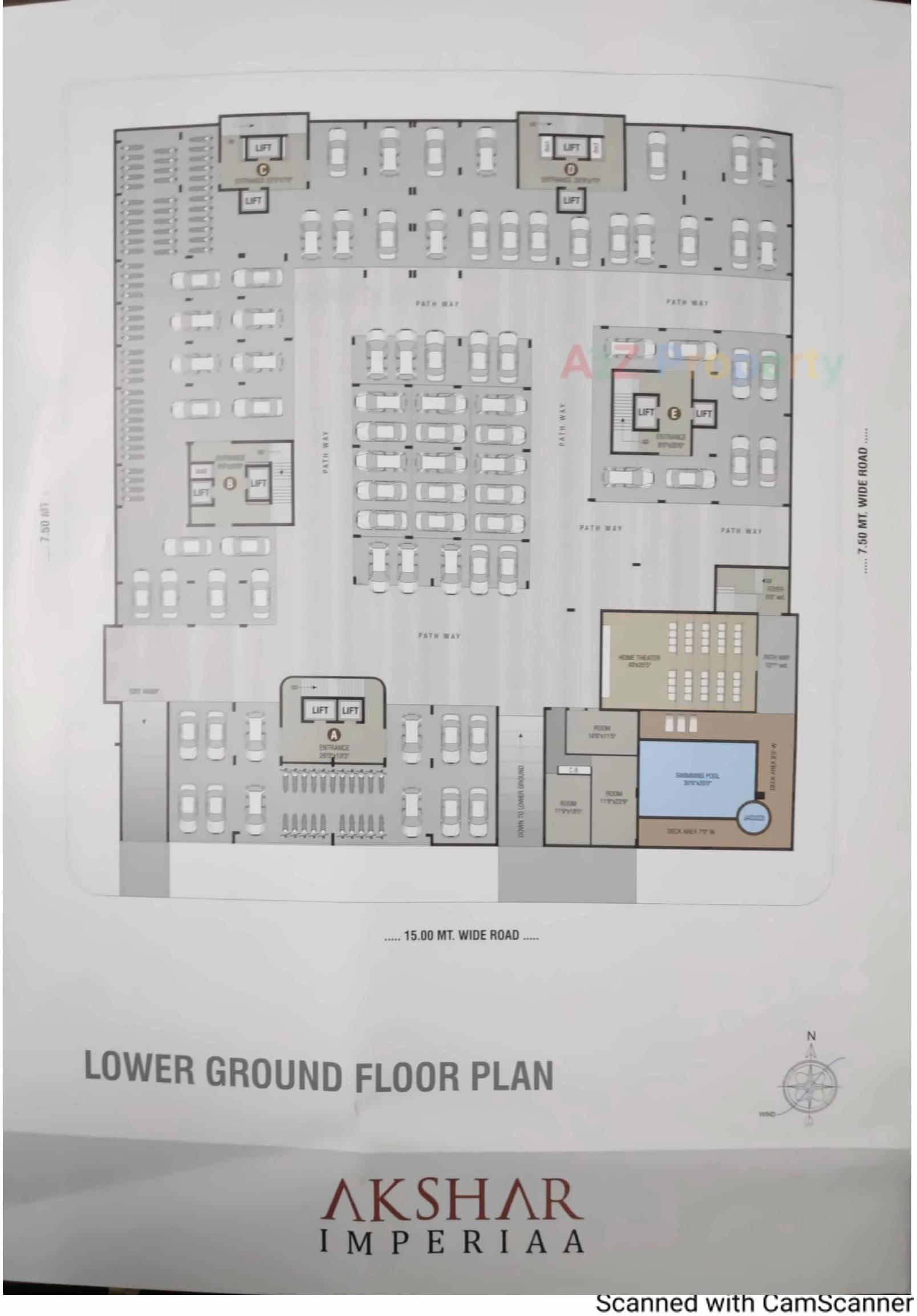 Layout of real estate project Akshar Imperia located at Junagadh, Junagadh, Gujarat