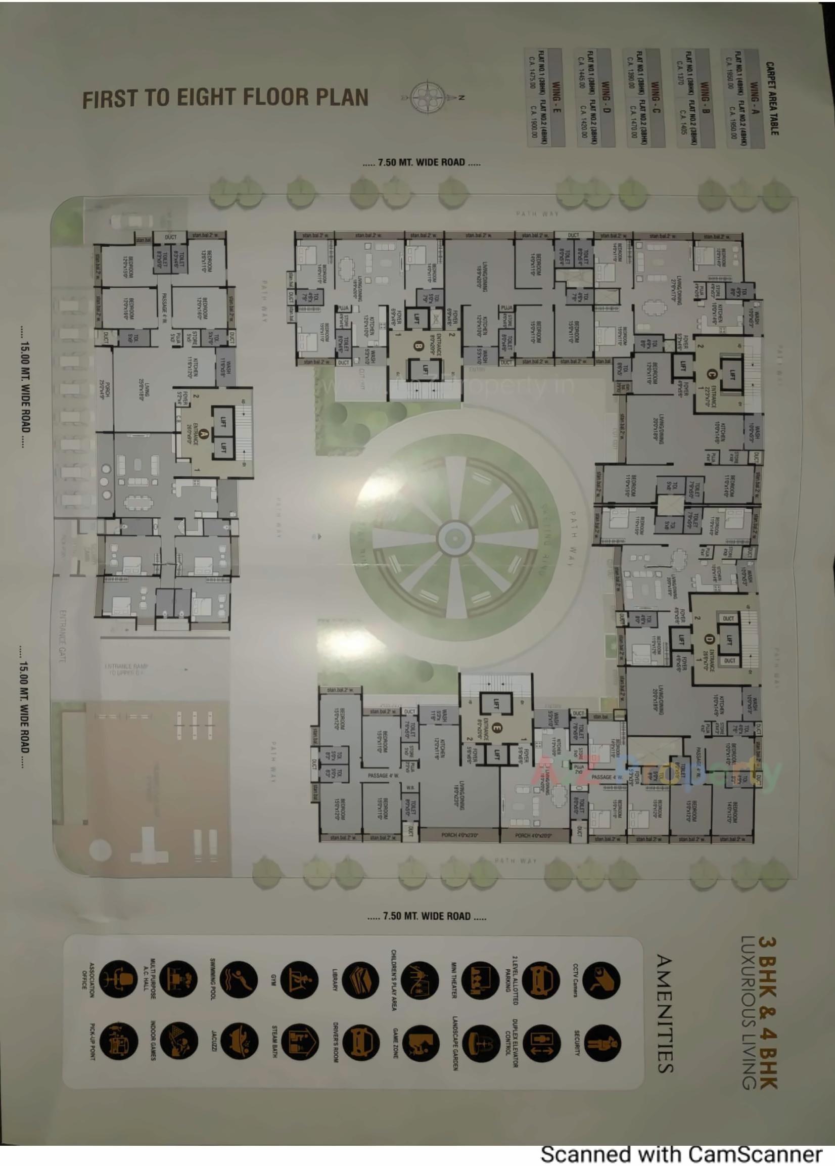 Layout of real estate project Akshar Imperia located at Junagadh, Junagadh, Gujarat