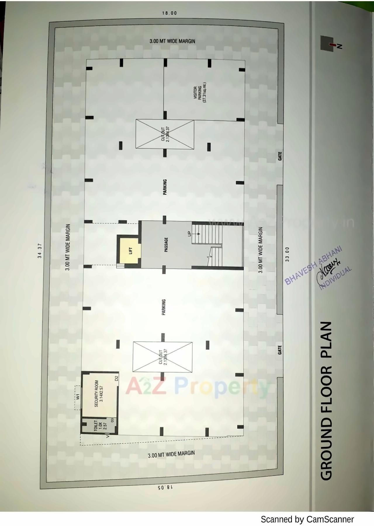 Layout of real estate project Aksharvilla located at Junagadh, Junagadh, Gujarat