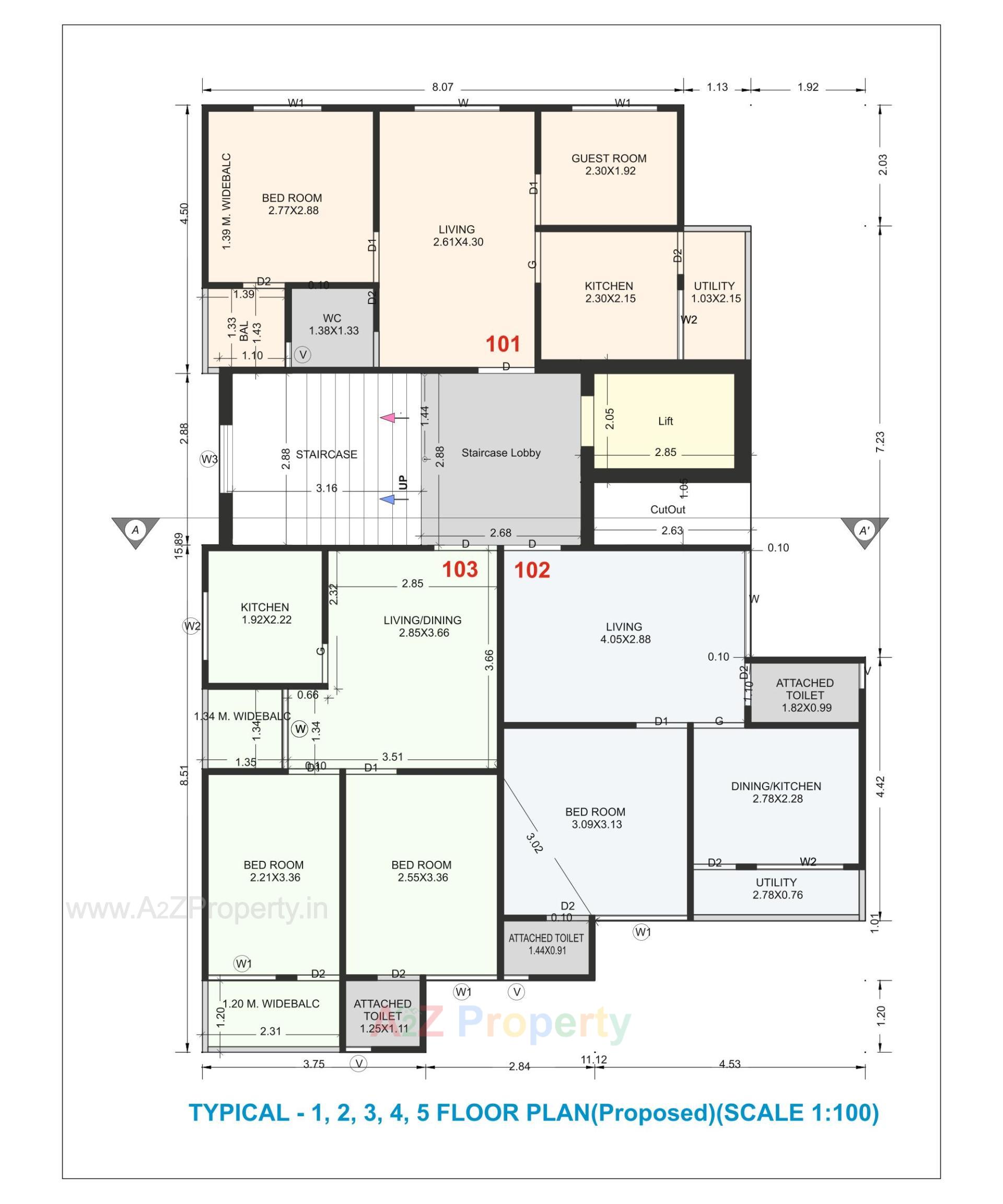 Layout of real estate project Al Buruj located at Junagadh, Junagadh, Gujarat