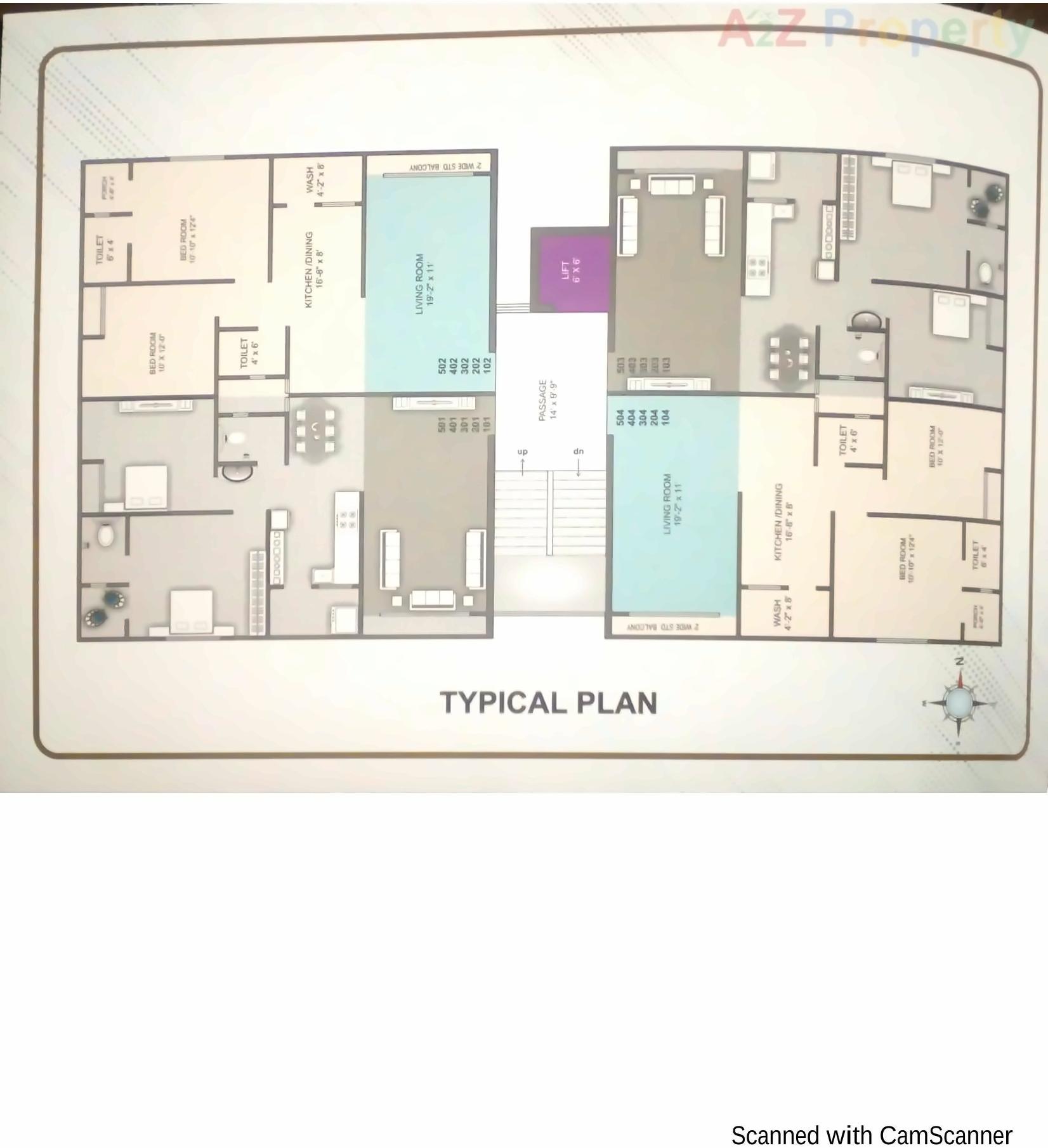 Layout of real estate project Amulya located at Junagadh, Junagadh, Gujarat