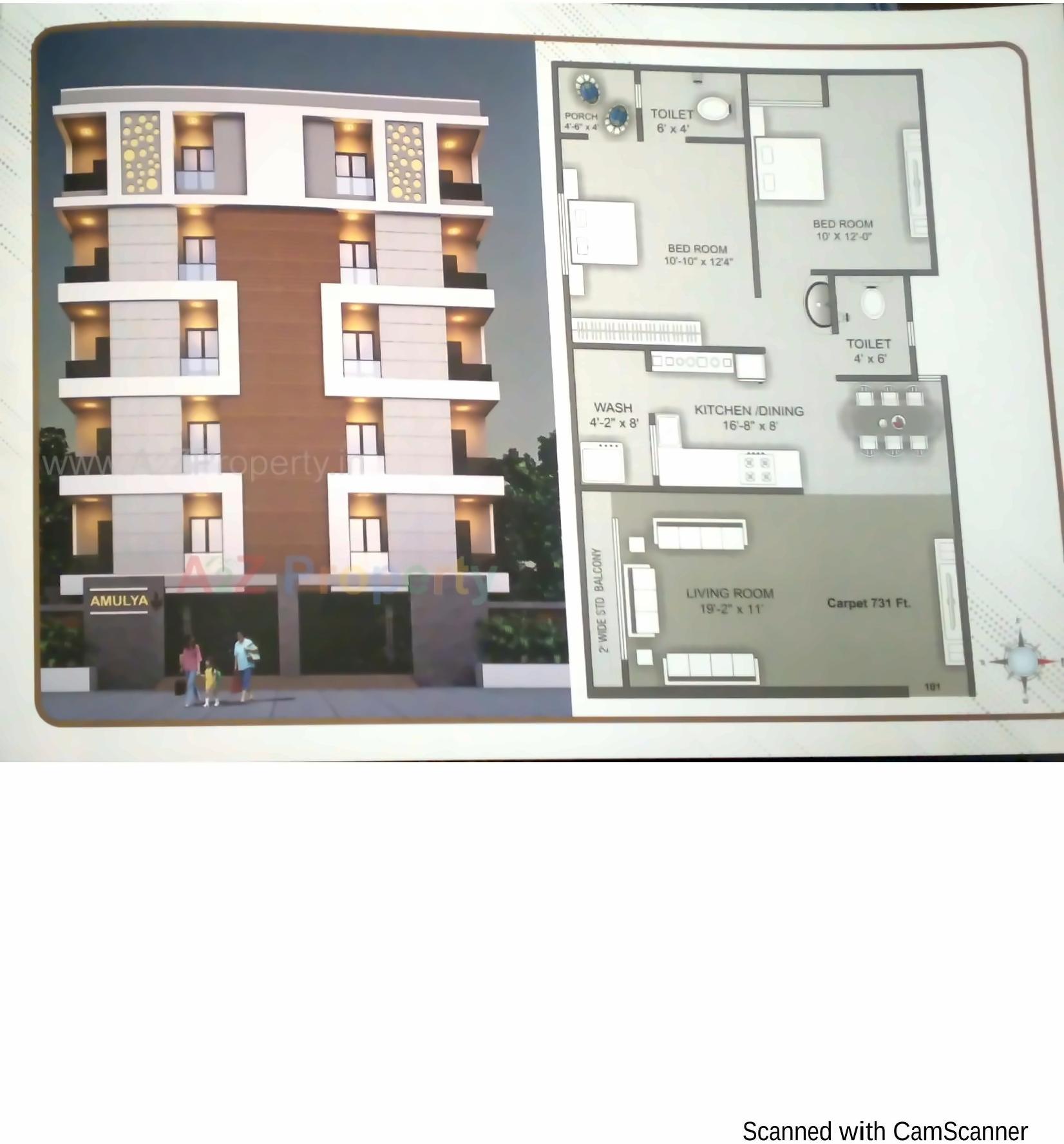Layout of real estate project Amulya located at Junagadh, Junagadh, Gujarat