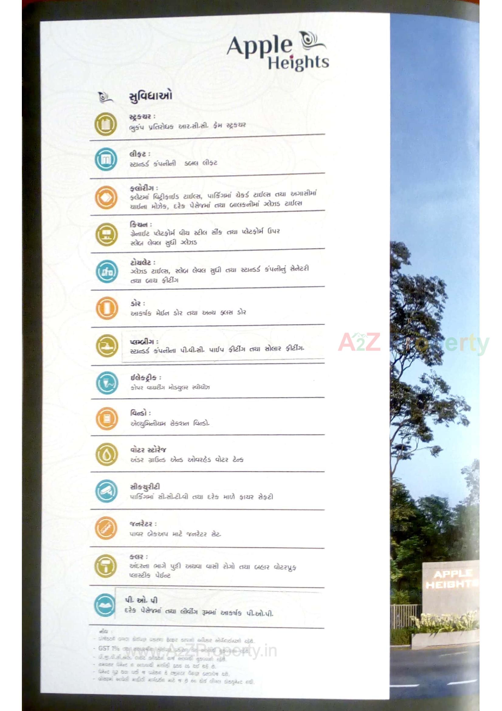  of real estate project Apple Heights located at Timbavadi, Junagadh, Gujarat