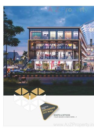 Elevation of real estate project Applewood City Mall located at Timbawadi, Junagadh, Gujarat