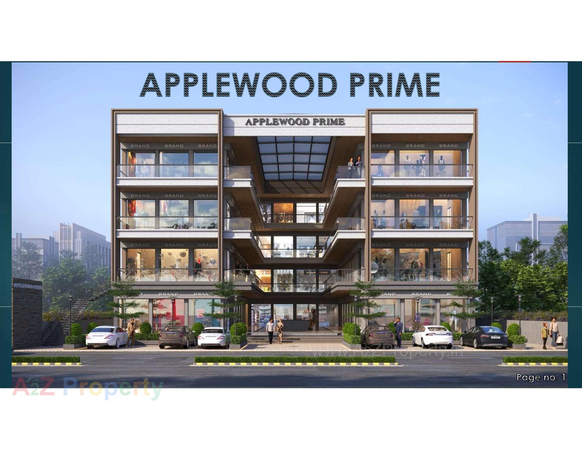 3D Elevation of real estate project Applewood Prime located at Timbawadi, Junagadh, Gujarat