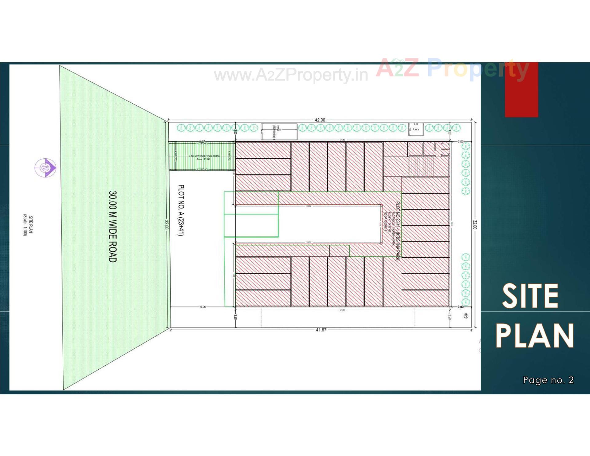 Layout of real estate project Applewood Prime located at Timbawadi, Junagadh, Gujarat