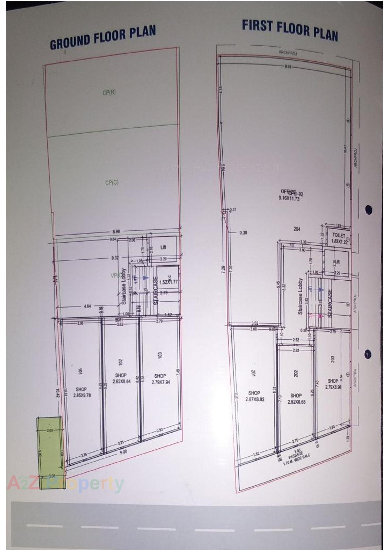 Layout of real estate project Aristo Appartment located at Junagadh, Junagadh, Gujarat