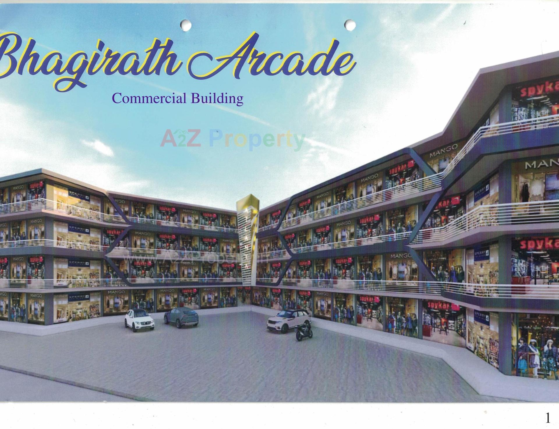 3D Elevation of real estate project Bhagirath Arcade located at Veraval, Junagadh, Gujarat