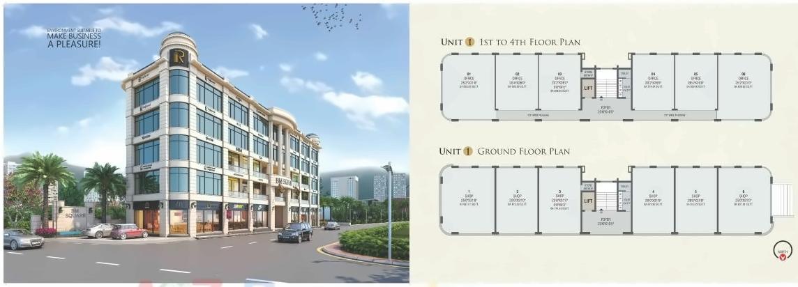 Layout of real estate project Bm Square located at Junagadh, Junagadh, Gujarat