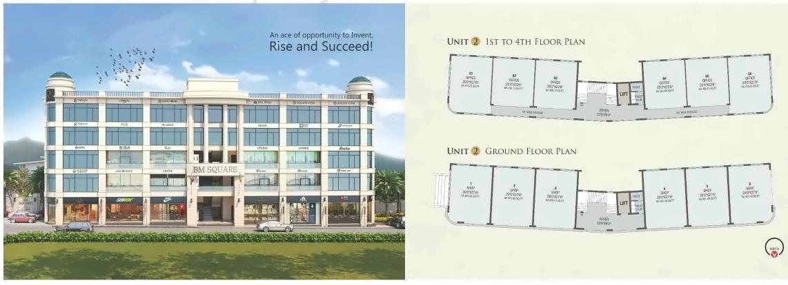 Layout of real estate project Bm Square located at Junagadh, Junagadh, Gujarat