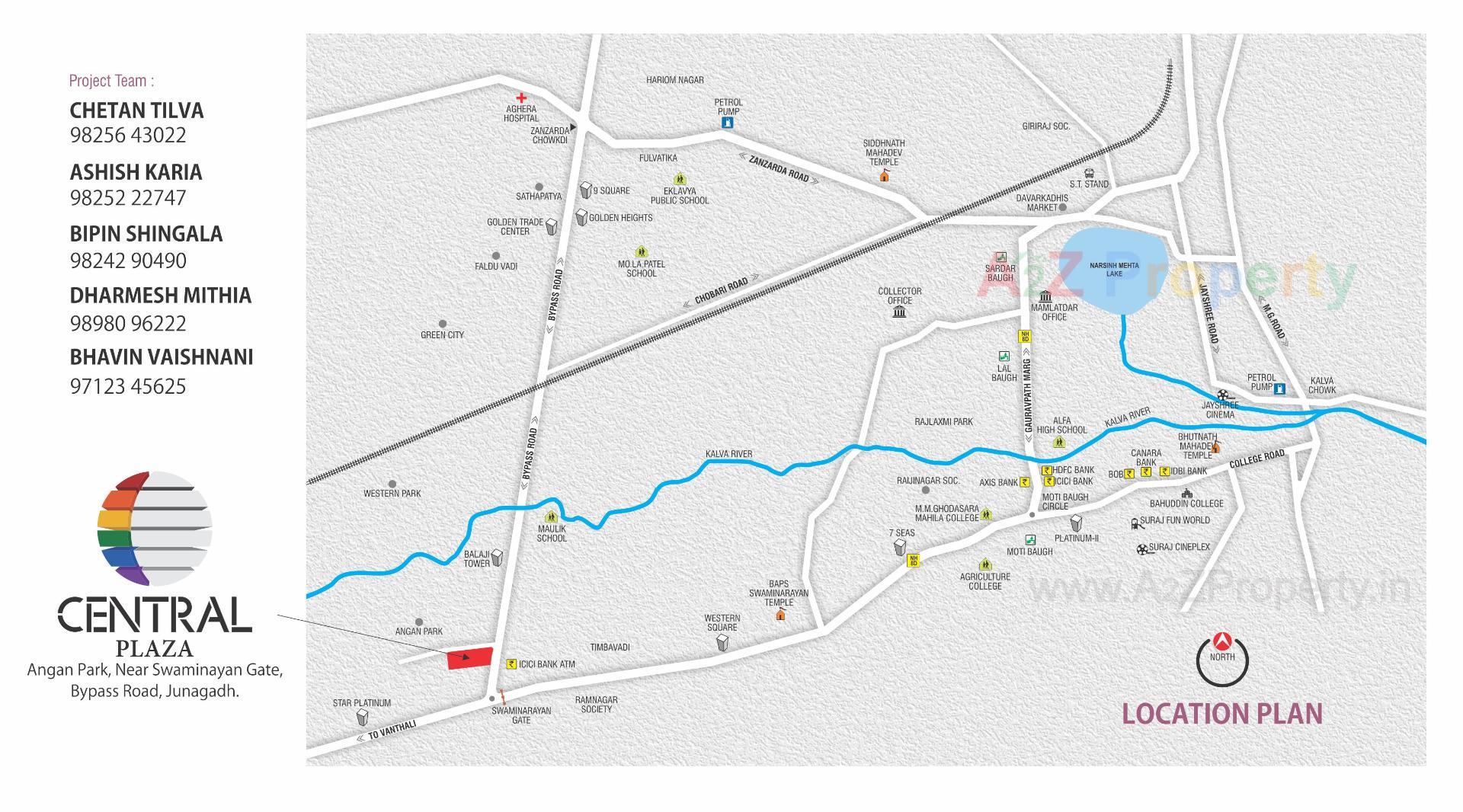  of real estate project Central Plaza located at Timbawadi, Junagadh, Gujarat