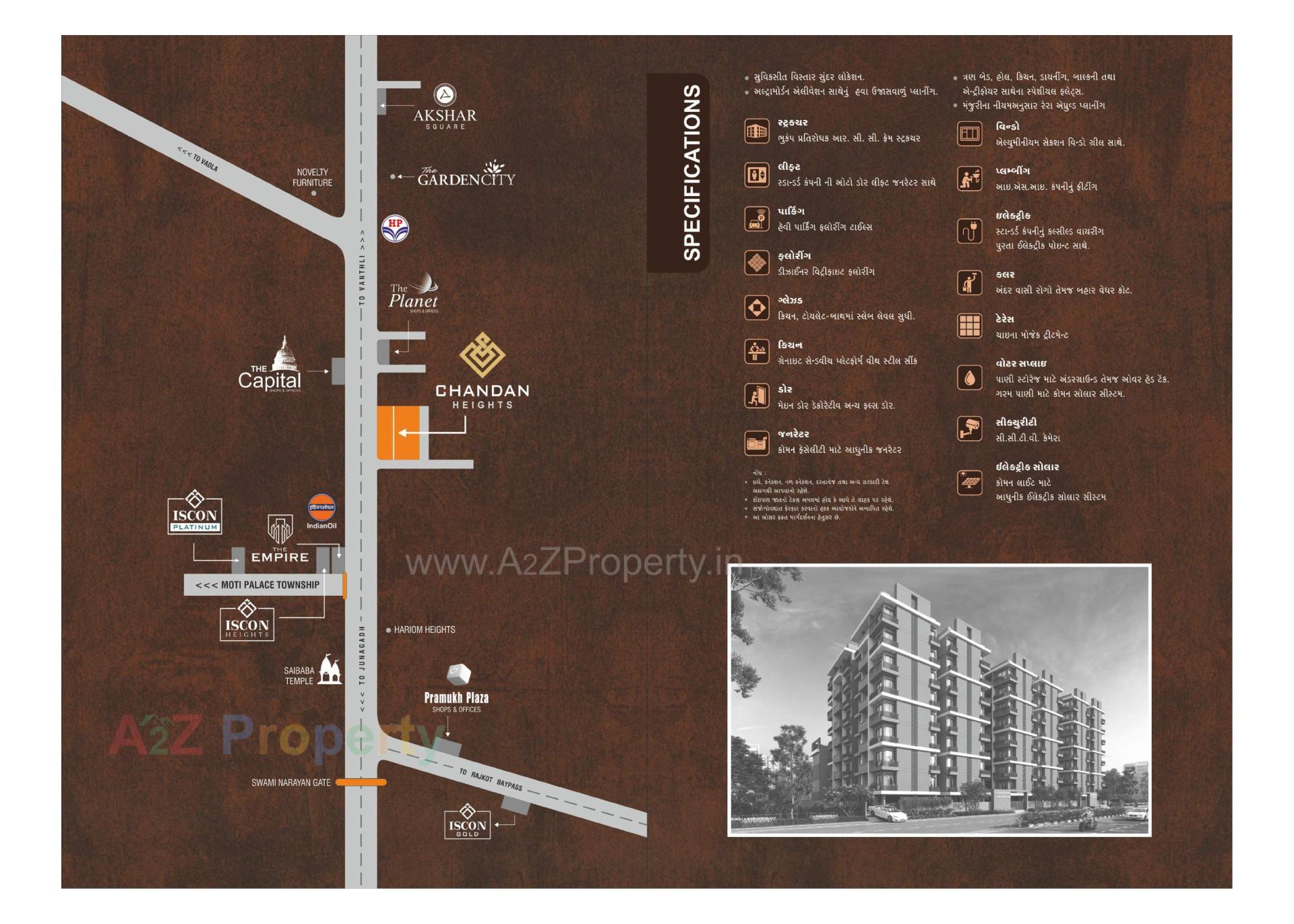  of real estate project Chandan Infinity Chandan Heights located at Shapur, Junagadh, Gujarat
