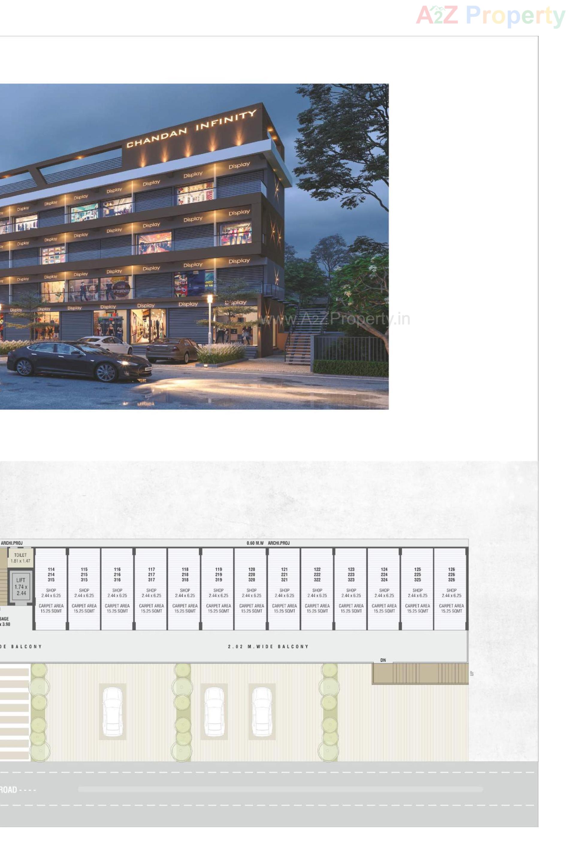 Layout of real estate project Chandan Infinity Chandan Heights located at Shapur, Junagadh, Gujarat