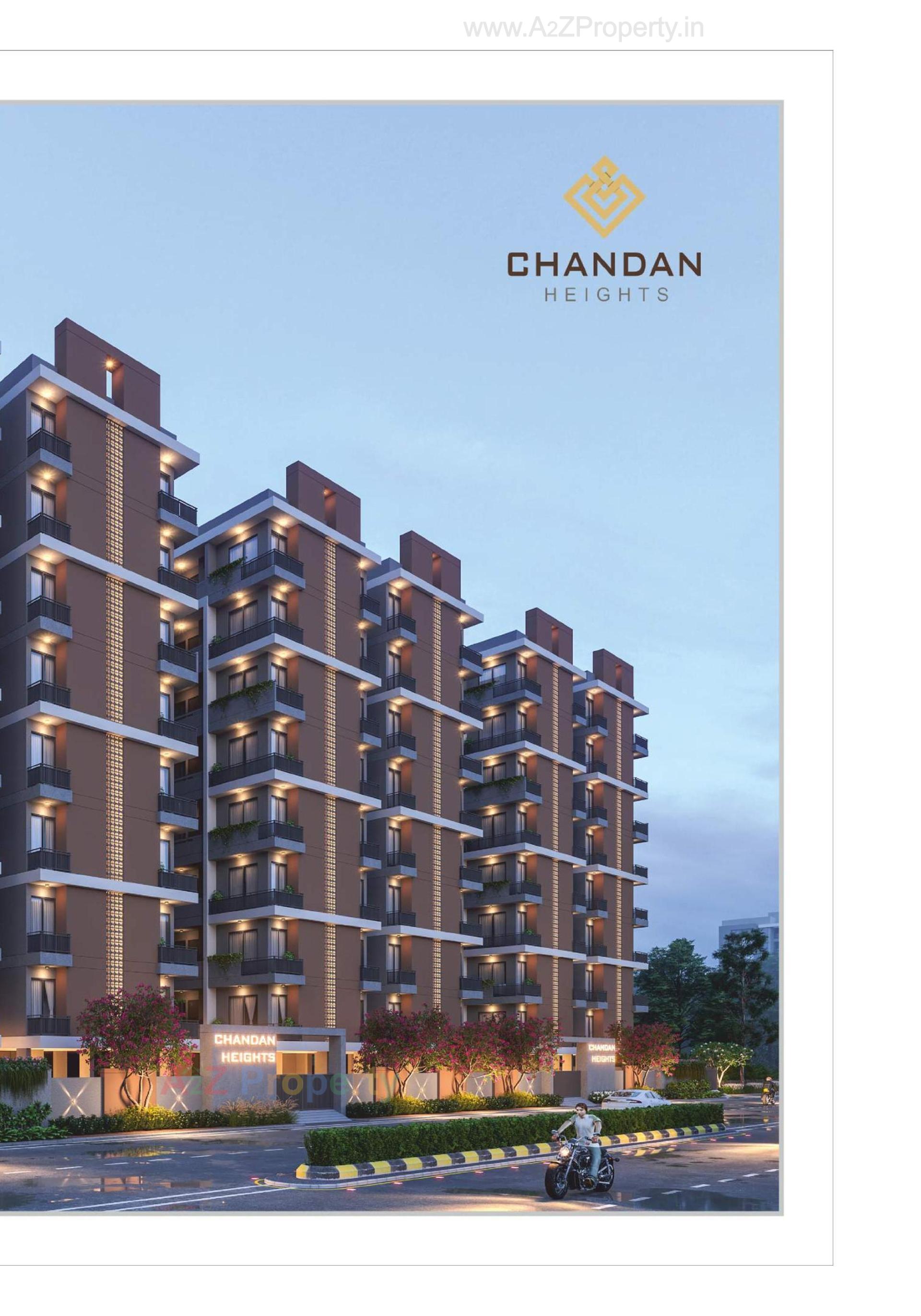 3D Elevation of real estate project Chandan Infinity Chandan Heights located at Shapur, Junagadh, Gujarat