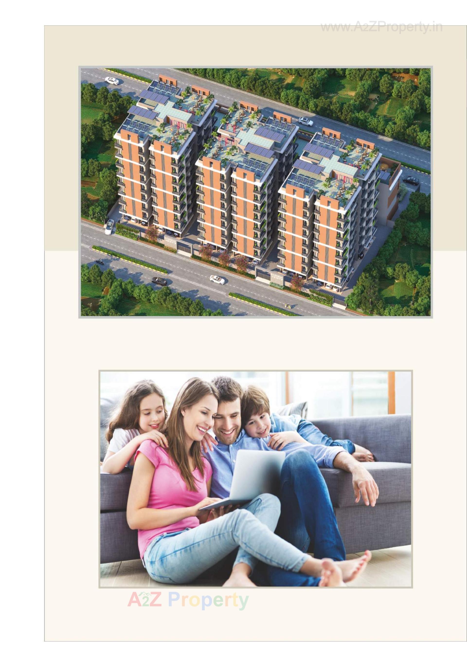 3D Elevation of real estate project Chandan Infinity Chandan Heights located at Shapur, Junagadh, Gujarat