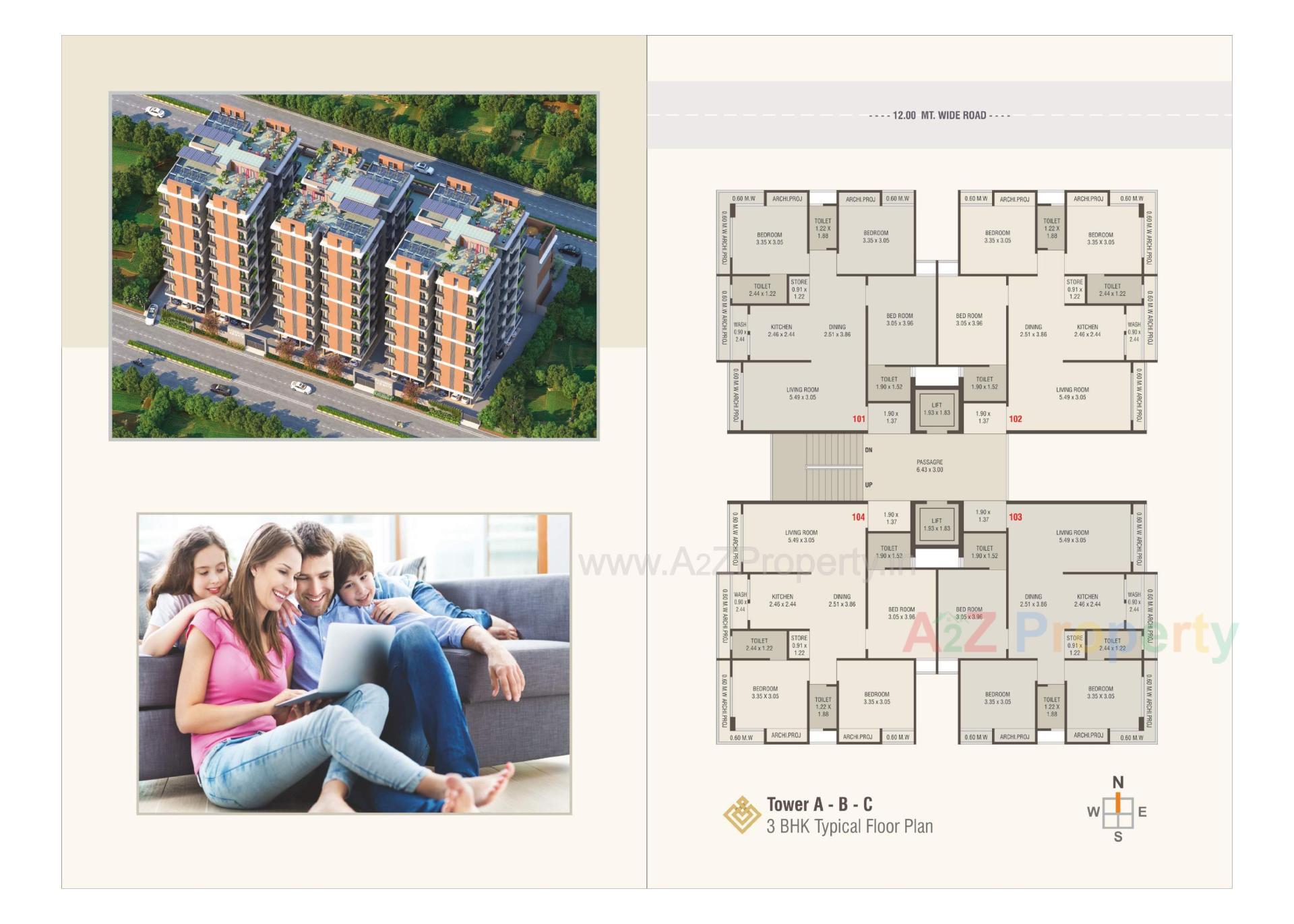 Layout of real estate project Chandan Infinity Chandan Heights located at Shapur, Junagadh, Gujarat