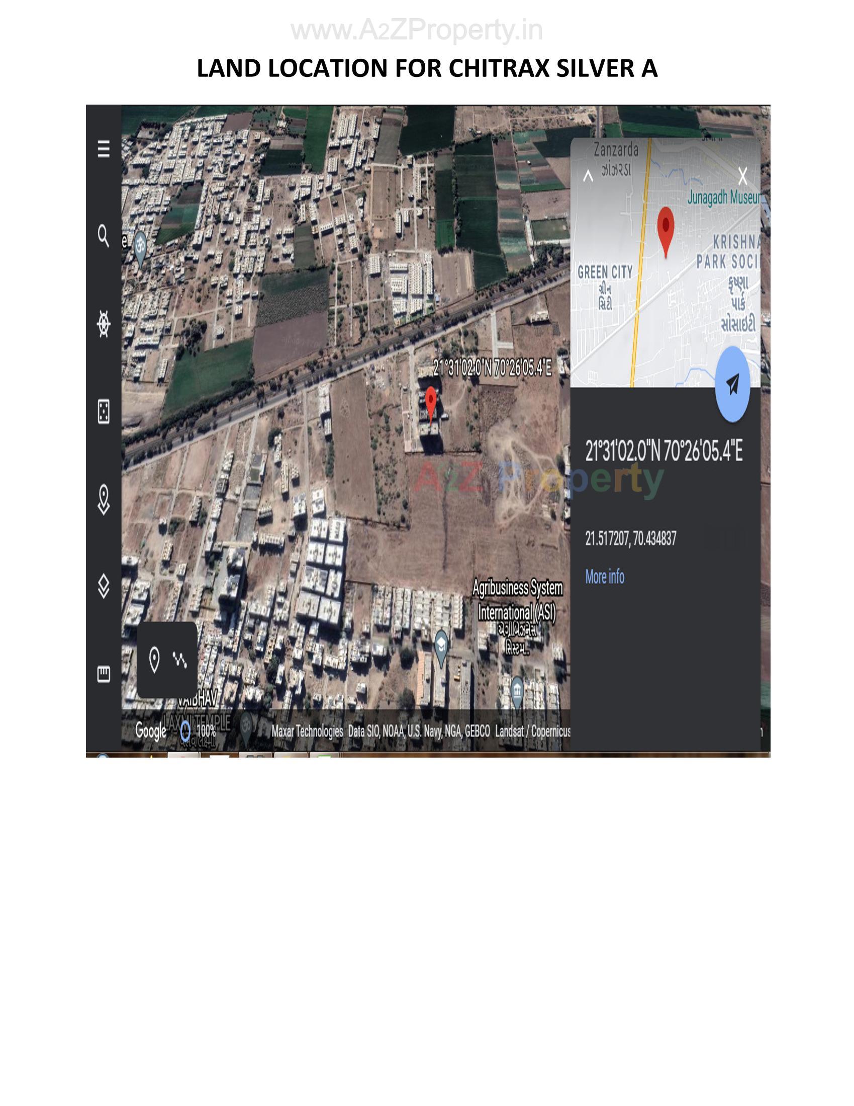 Layout of real estate project Chitrax Silver located at Junagadh, Junagadh, Gujarat