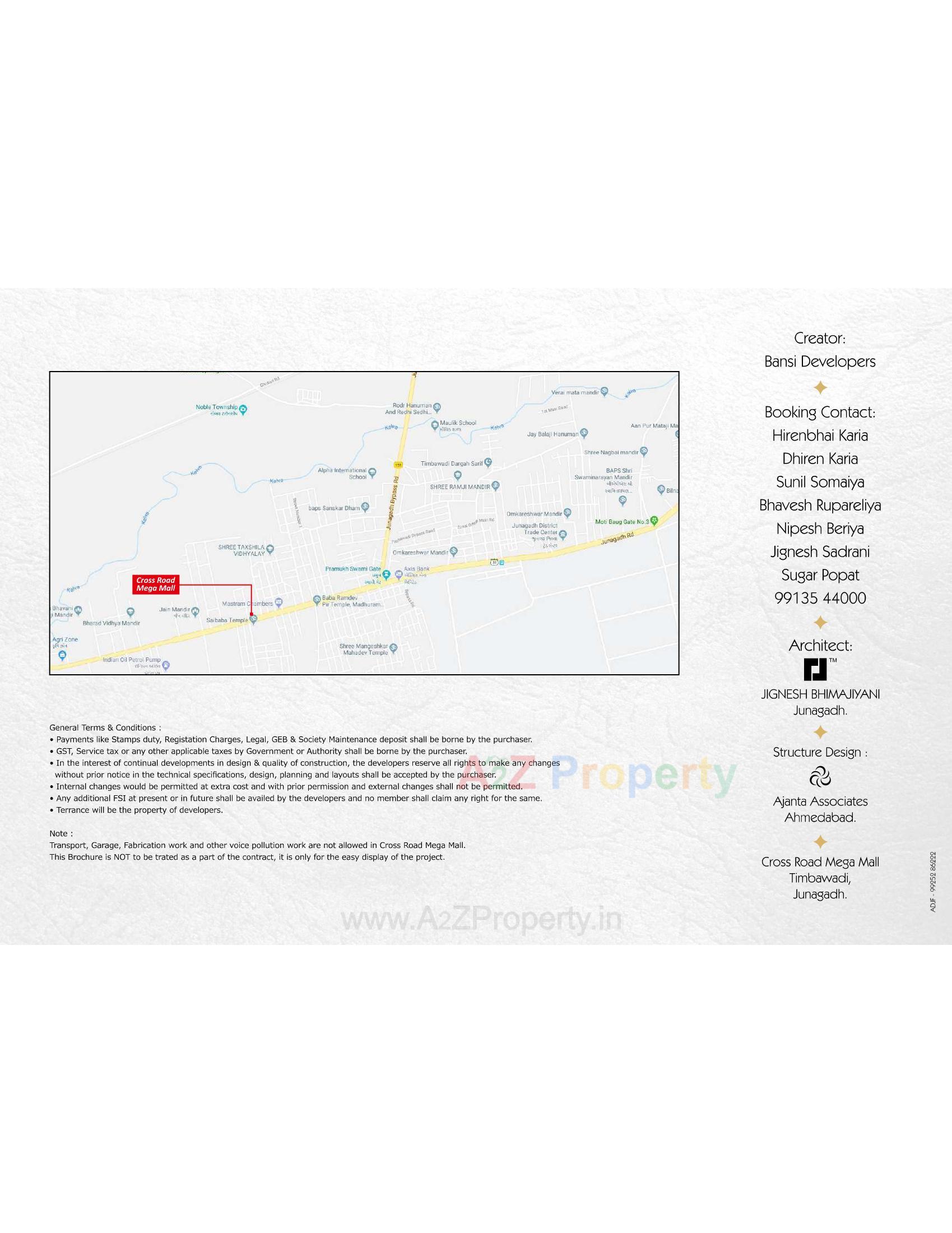  of real estate project Cross Road Mega Mall located at Timbawadi, Junagadh, Gujarat