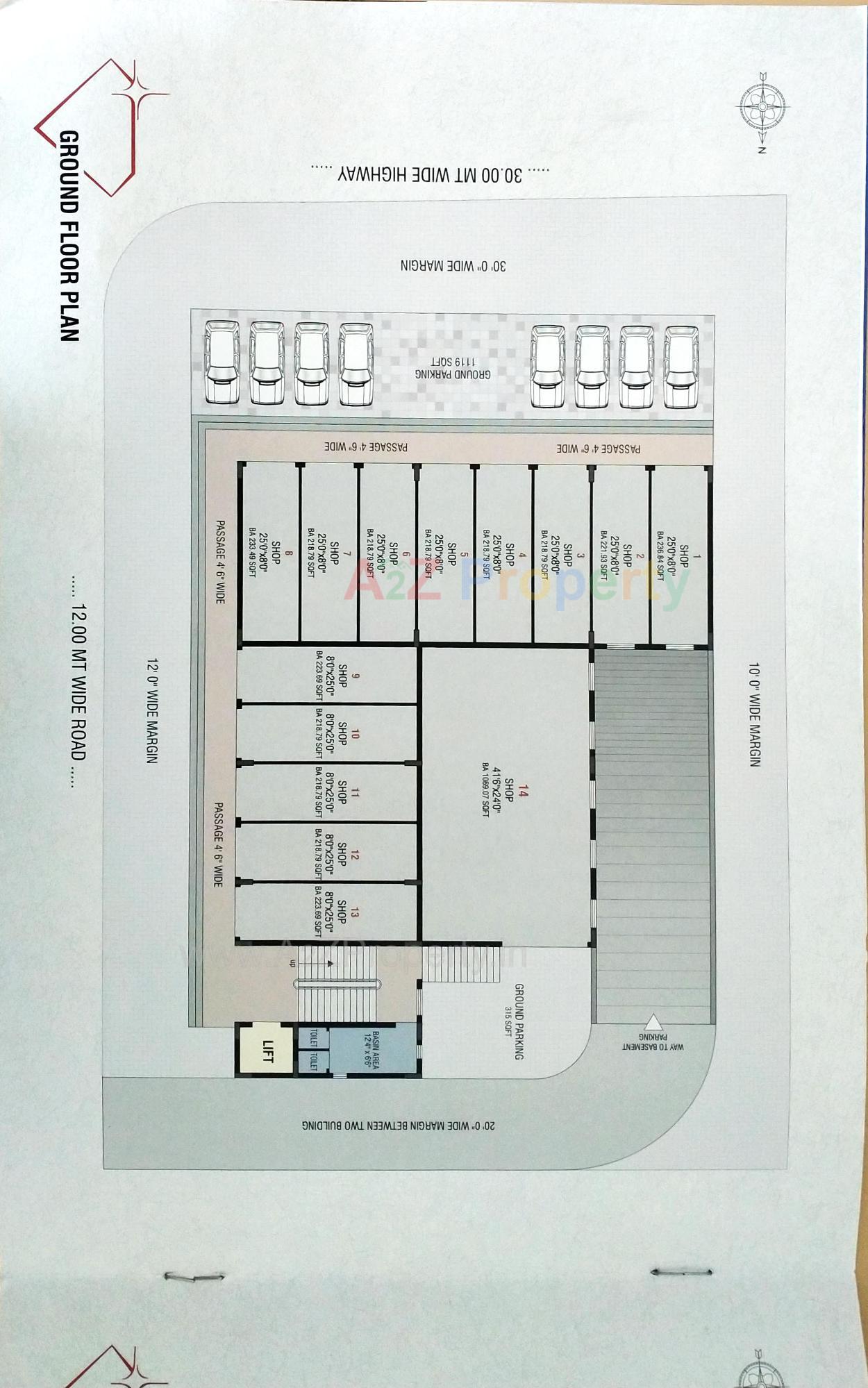 Layout of real estate project Crystal located at Junagadh, Junagadh, Gujarat