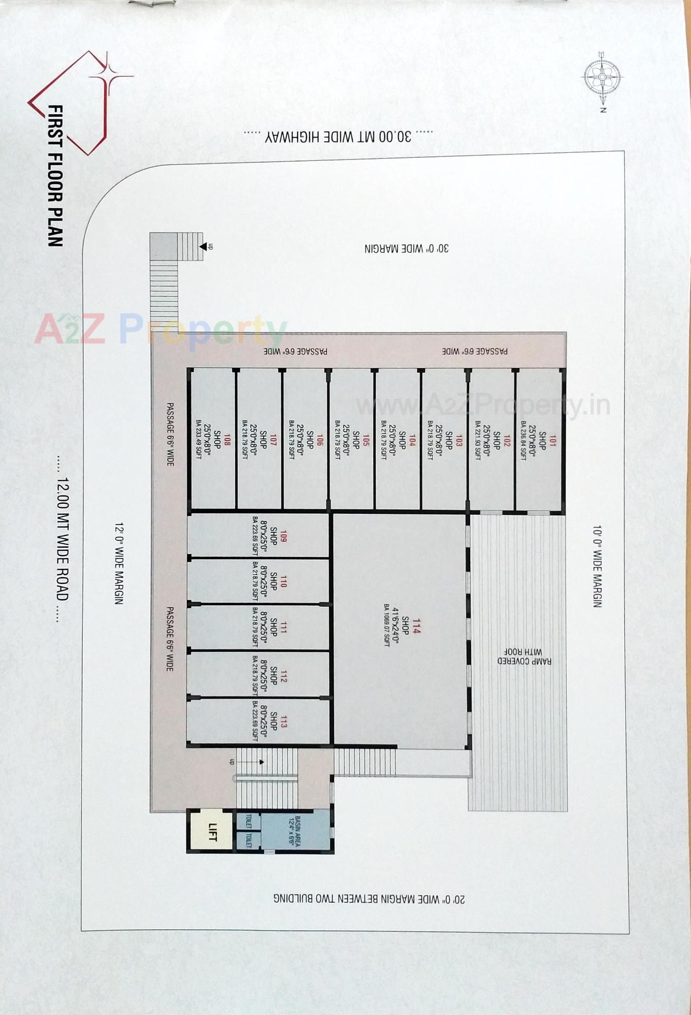 Layout of real estate project Crystal located at Junagadh, Junagadh, Gujarat