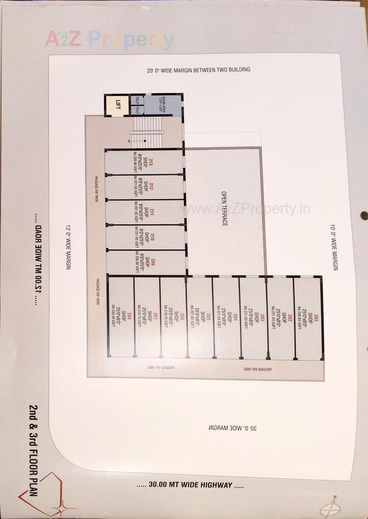 Layout of real estate project Crystal located at Timbawadi, Junagadh, Gujarat