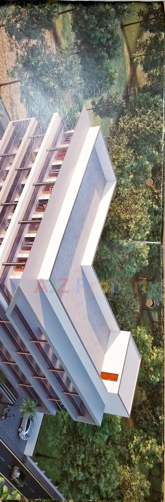 3D Elevation of real estate project Crystal located at Timbawadi, Junagadh, Gujarat