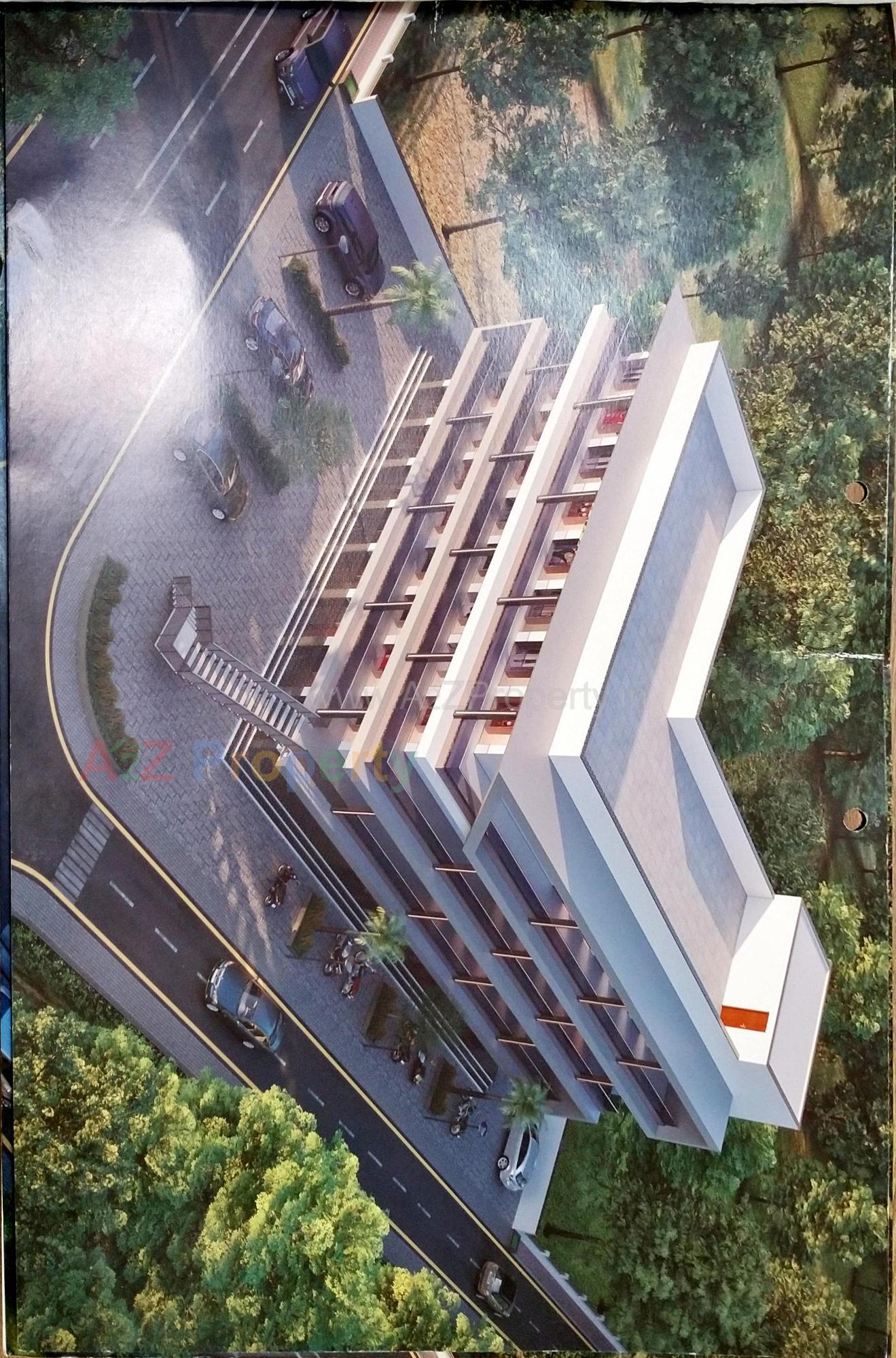 3D Elevation of real estate project Crystal located at Timbawadi, Junagadh, Gujarat