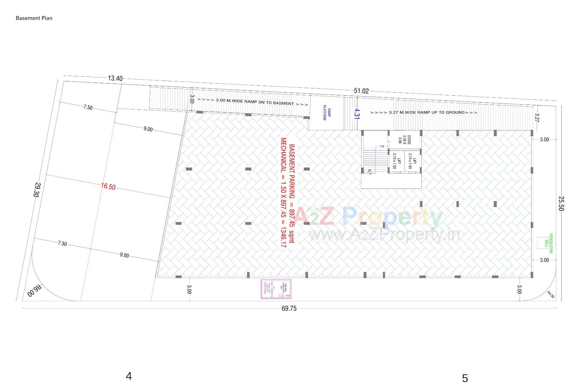 Layout of real estate project Dasaram Prime located at Janjharda, Junagadh, Gujarat