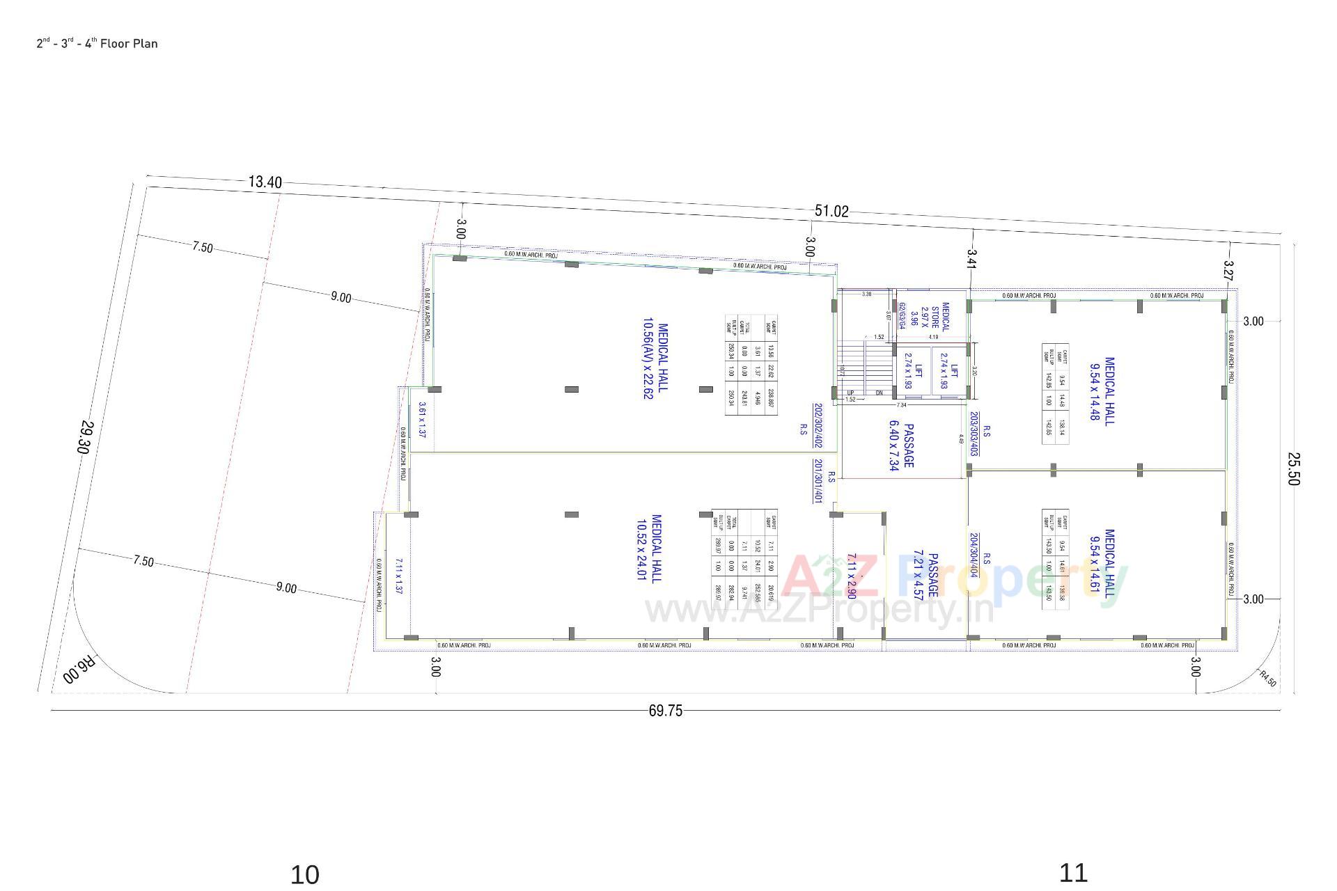 Layout of real estate project Dasaram Prime located at Janjharda, Junagadh, Gujarat
