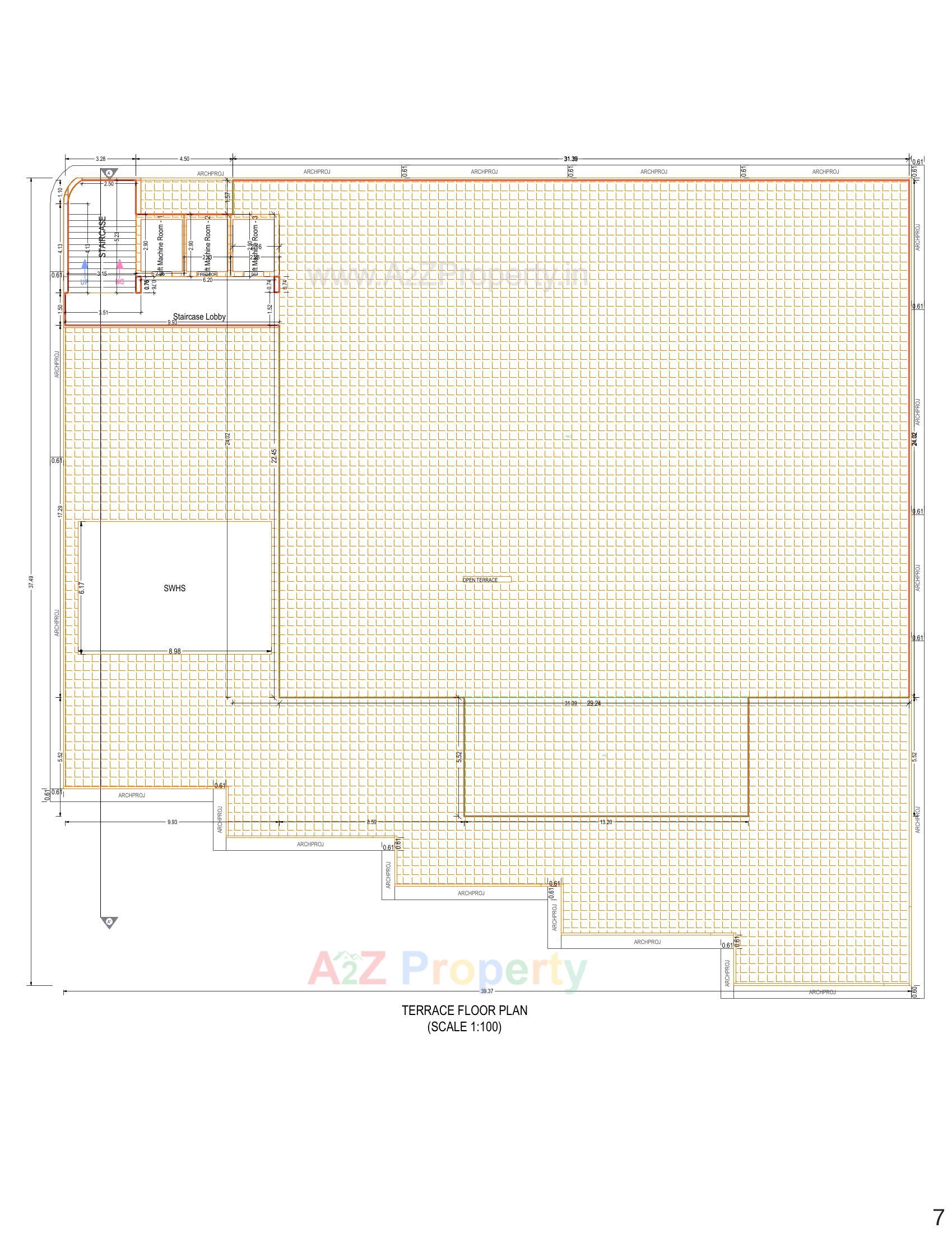 Layout of real estate project Dasaram Prime located at Chobari, Junagadh, Gujarat