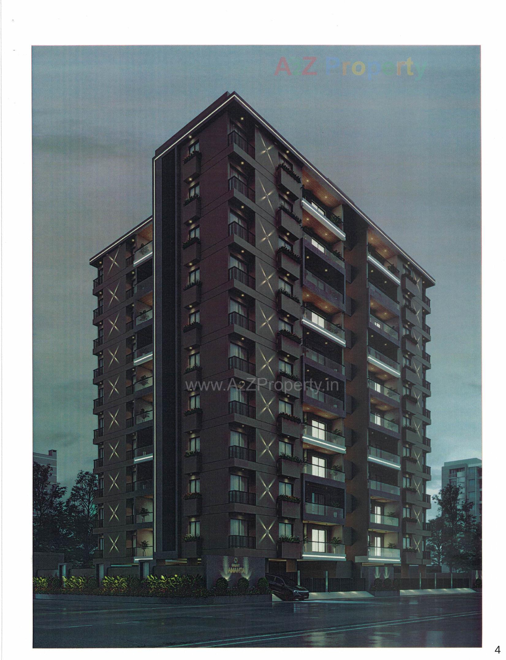 3D Elevation of real estate project Galaxy Ananta located at Zanzarda, Junagadh, Gujarat