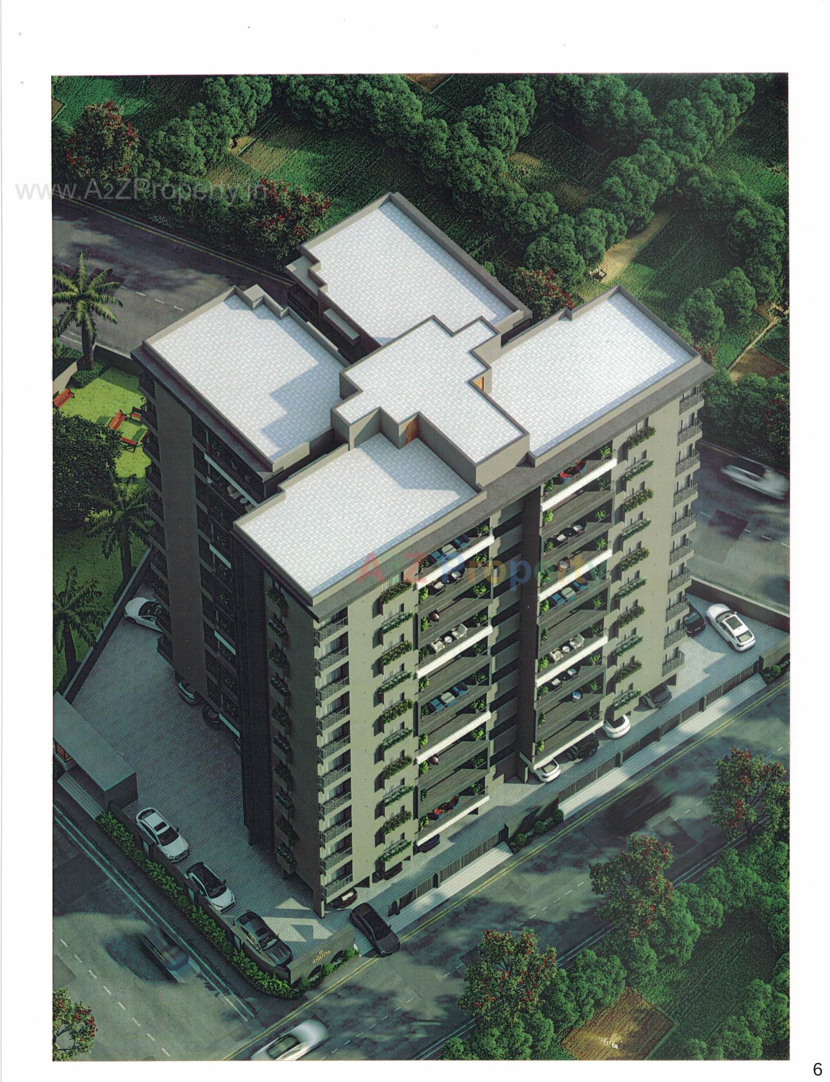 3D Elevation of real estate project Galaxy Ananta located at Zanzarda, Junagadh, Gujarat