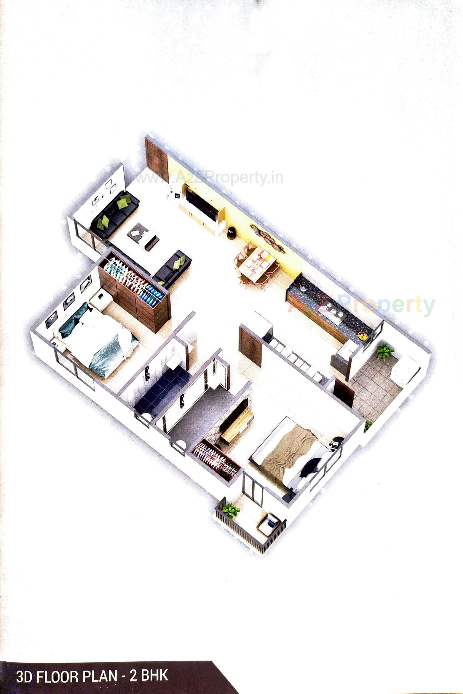 Layout of real estate project Galaxy Iscon located at Junagadh, Junagadh, Gujarat
