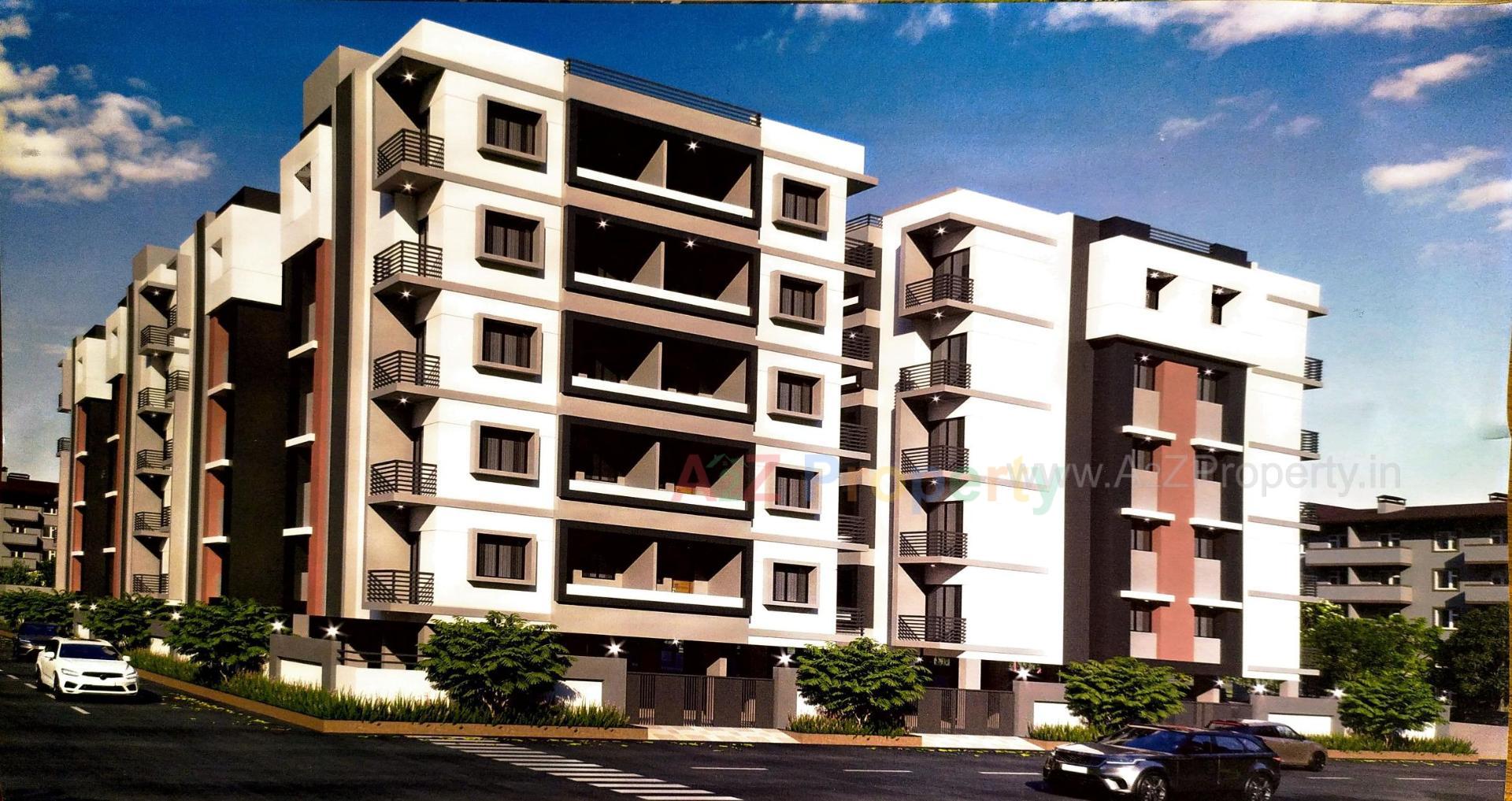 3D Elevation of real estate project Galaxy Iscon located at Junagadh, Junagadh, Gujarat