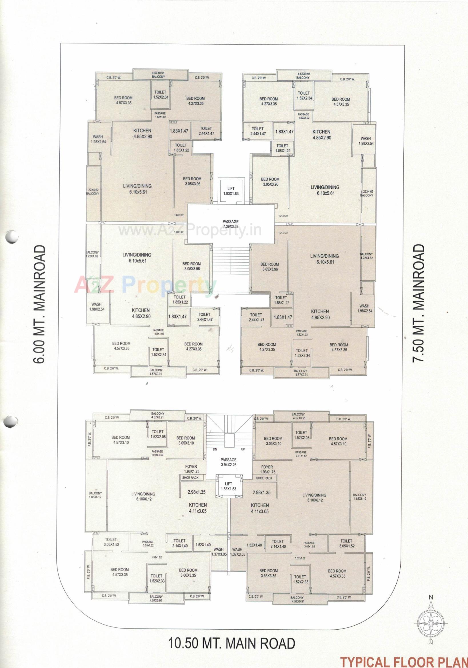 Layout of real estate project Galaxy Key Stone 30 located at Junagadh, Junagadh, Gujarat