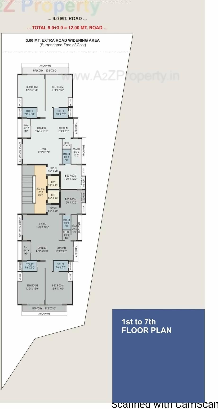 Layout of real estate project Galaxy Onyx located at Junagadh, Junagadh, Gujarat
